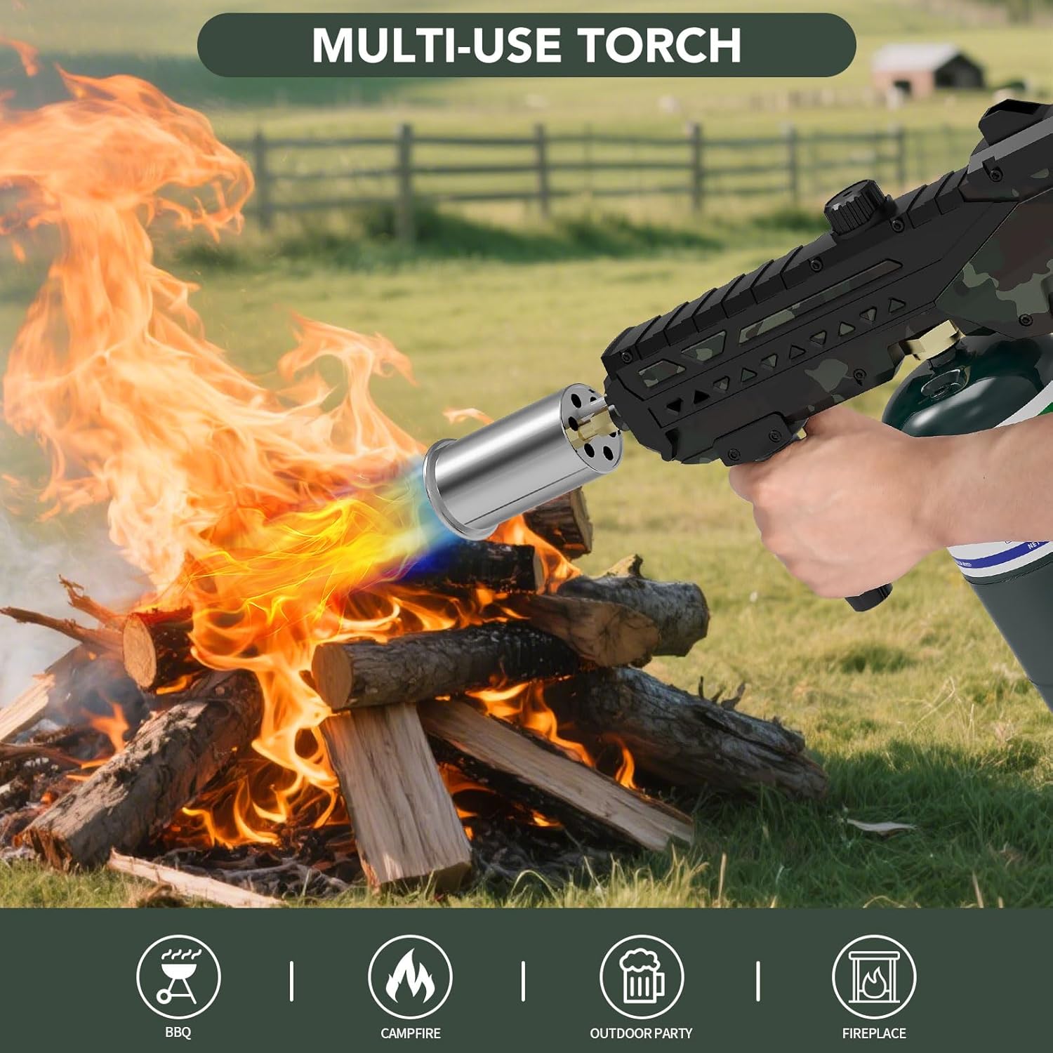Thumbnail 1 de Sondiko Powerful Cooking Propane Torch Gun 1800℃