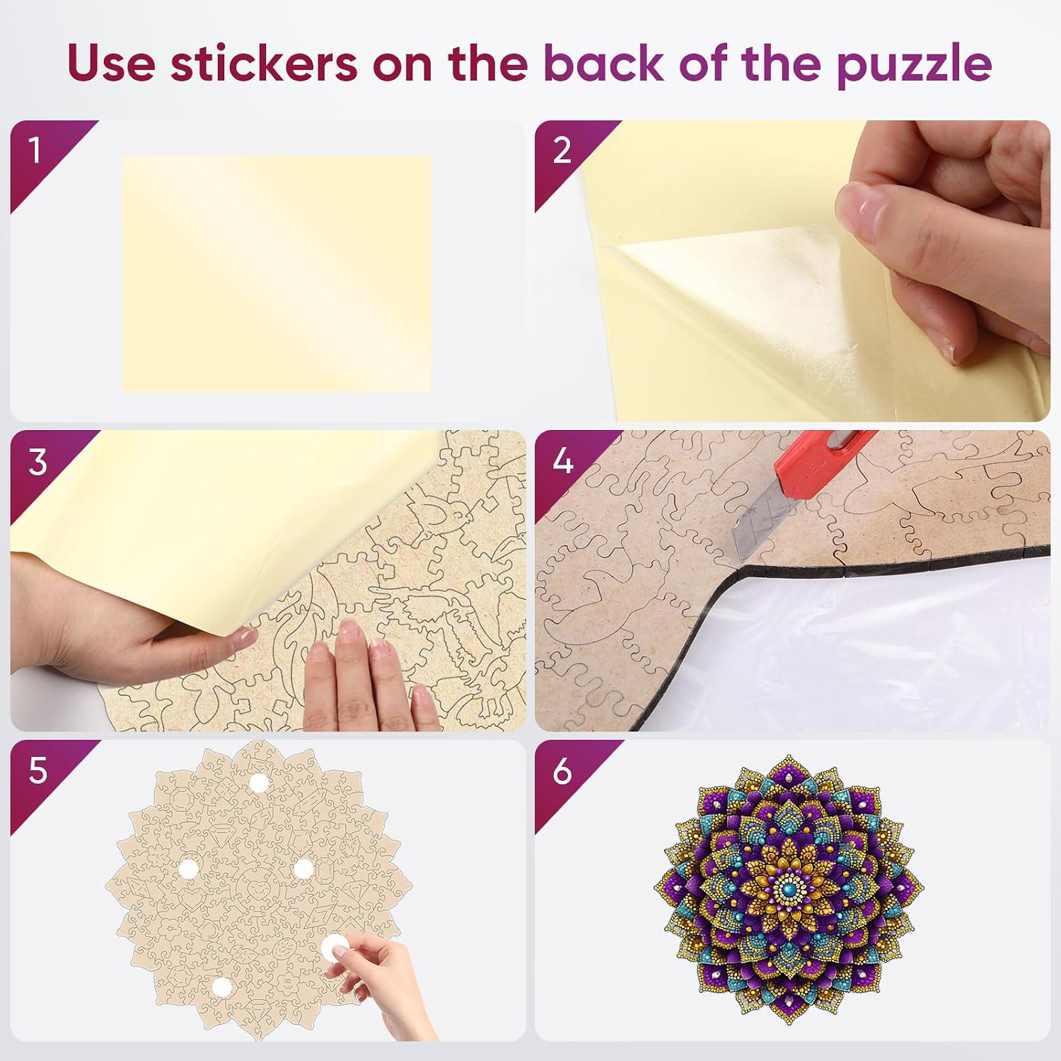 Detalle de MYS A·U·R Wooden Puzzle, 500 Pieces