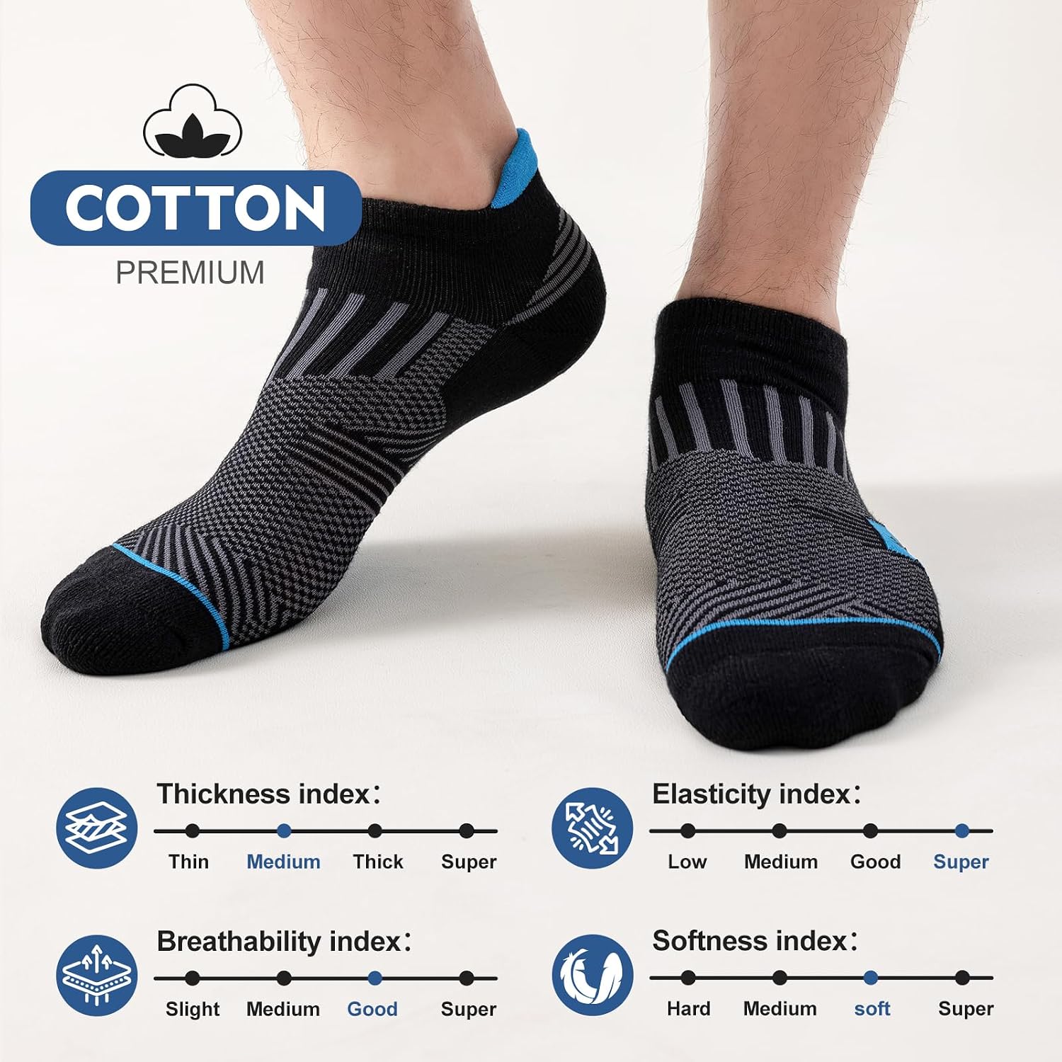 Thumbnail 3 de Niofind Trainer Socks Cotton Ankle