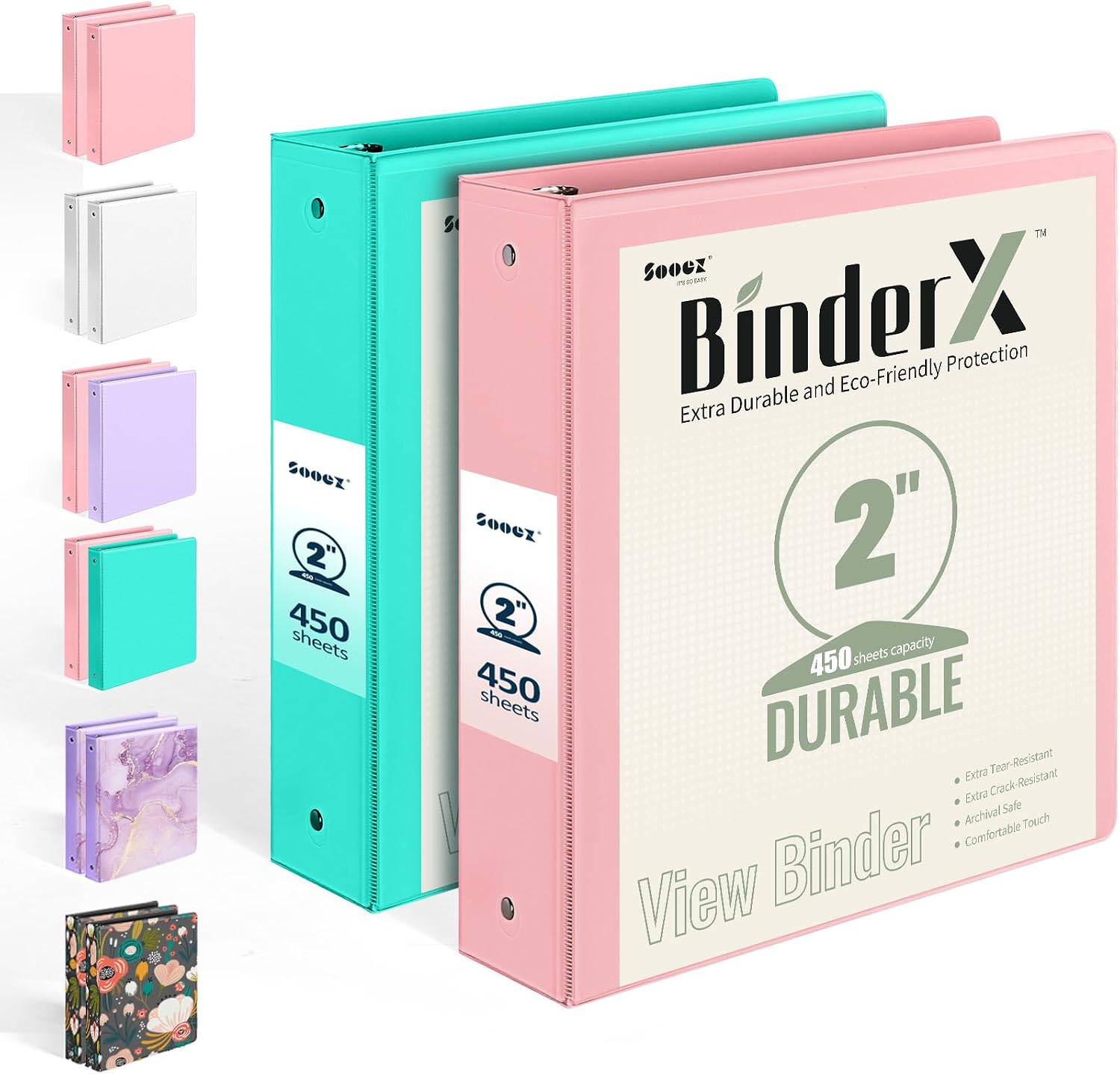 Detalle de Sooez 3-Ring Binder, 2-Inch