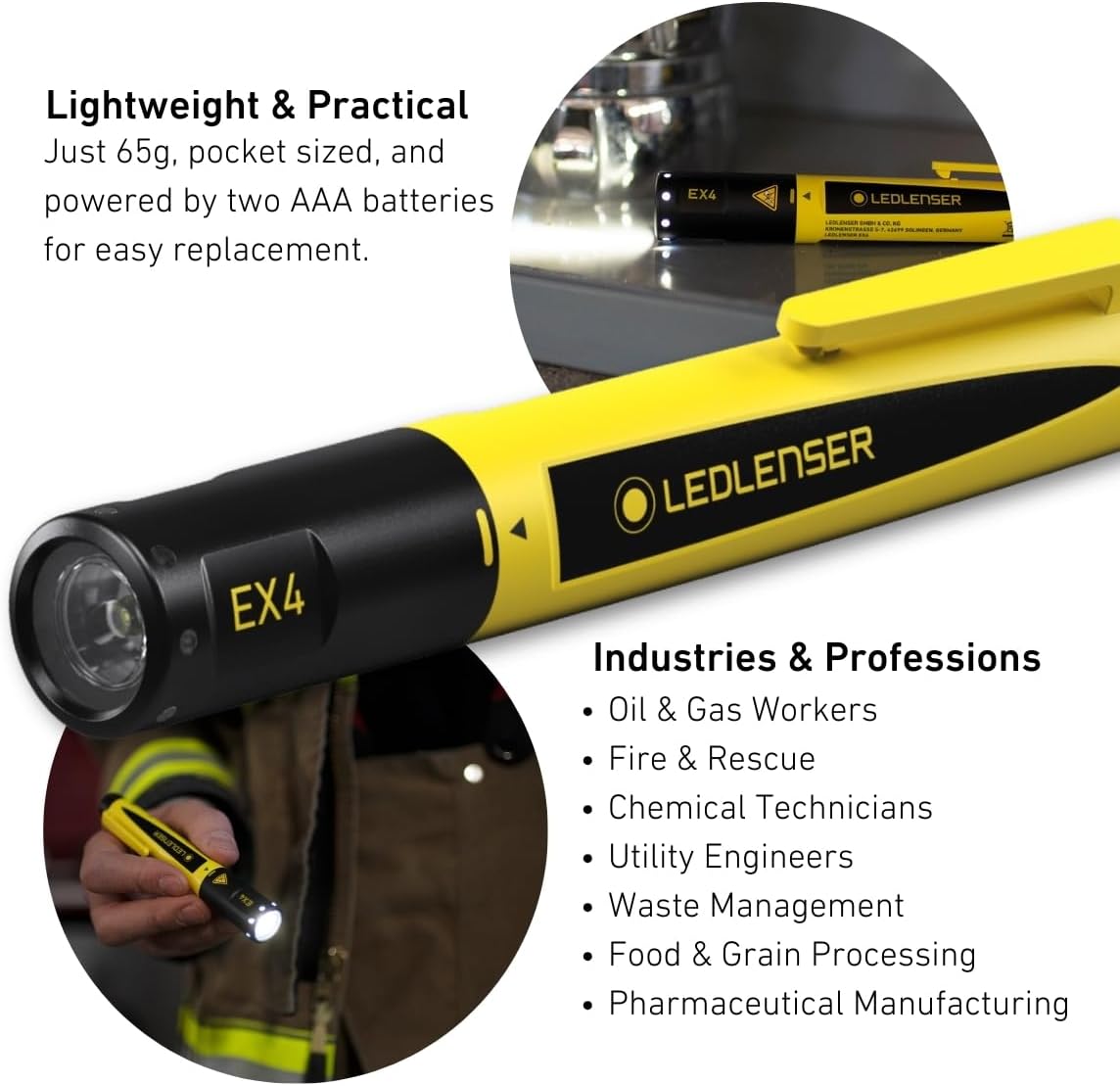 Thumbnail 2 de Ledlenser EX4 ATEX Zone 0 LED Intrinsically Safe Pen Torch