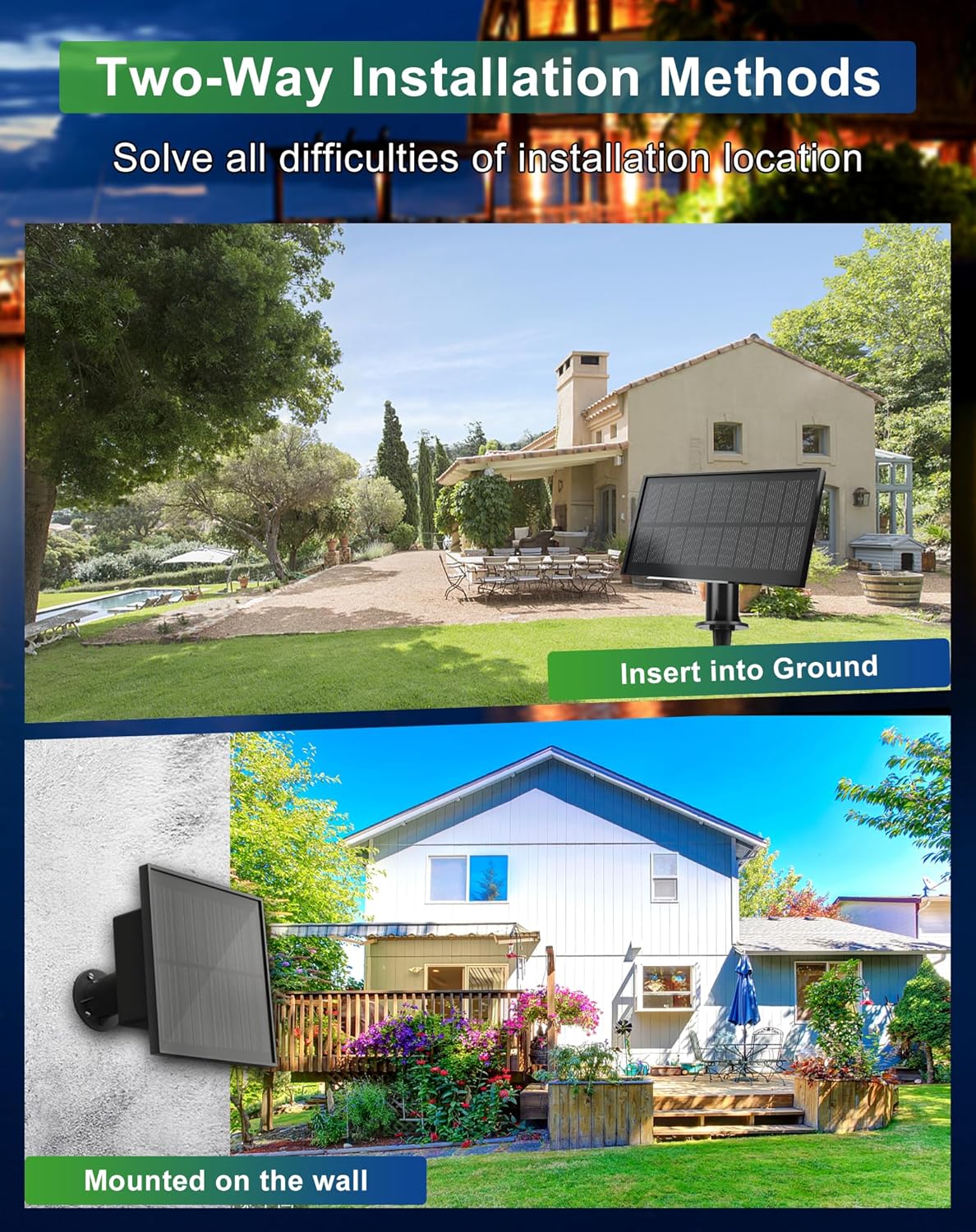 Thumbnail 3 de Zuske Solar Festoon Lights Outdoor (15m/50ft) with 25+2 Shatterproof LED Bulbs, Warm White, IP65