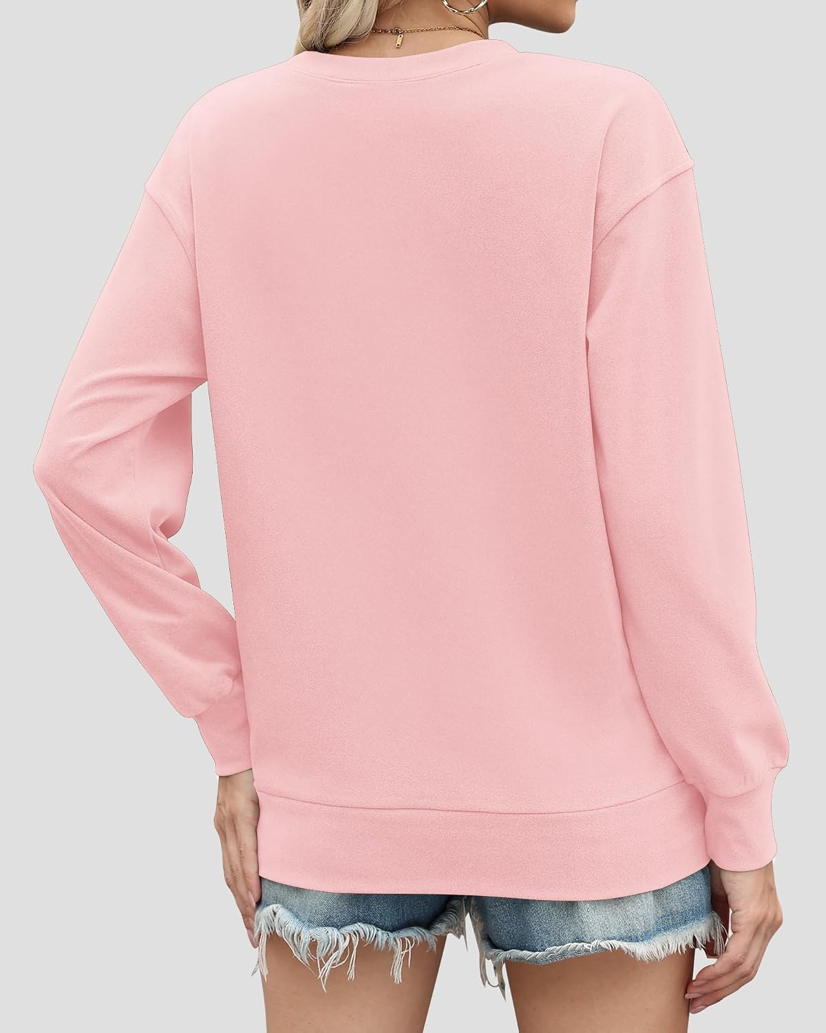 Thumbnail 4 de AUSELILY Oversized Women's Crewneck Sweatshirt with Kangaroo Pocket
