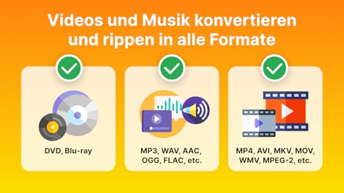 Detalle de Nero Recode – Audio- & Video-Konverter mit DVD-Ripping, unlimitierte Lizenz für 1 PC