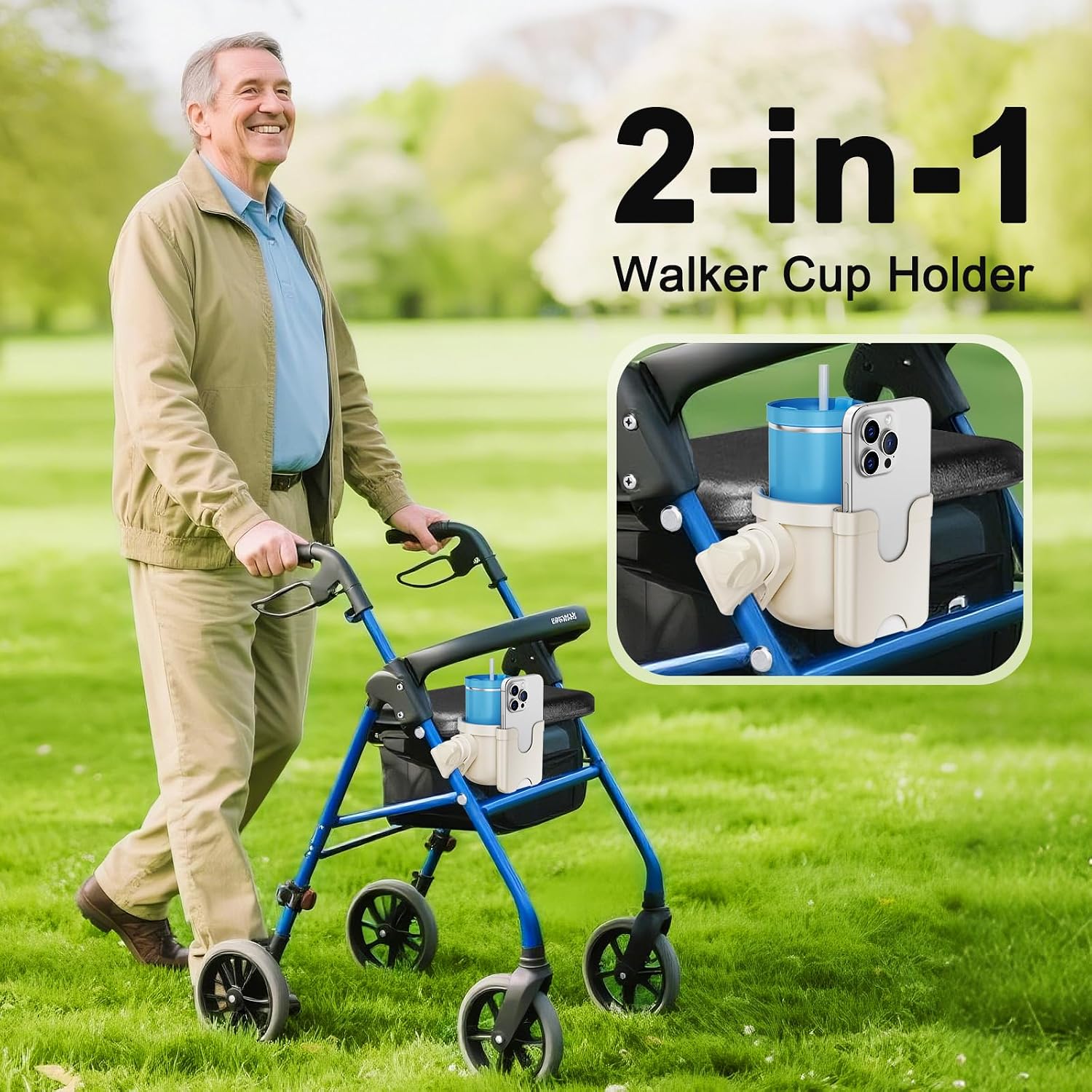 Thumbnail 2 de Guiseapue 2-in-1 wheelchair cup holder