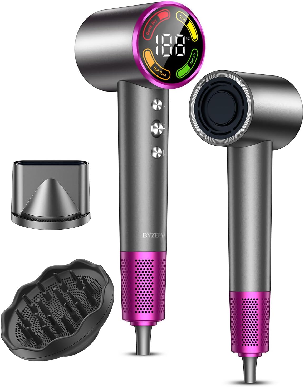 Detalle de High-Speed Hair Dryer with Diffuser, 160,000 RPM