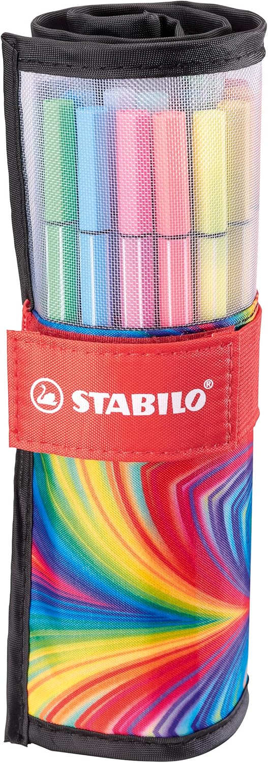 Detalle de STABILO Pen 68 ARTY Edition: rollerset premium da 25 colori assortiti