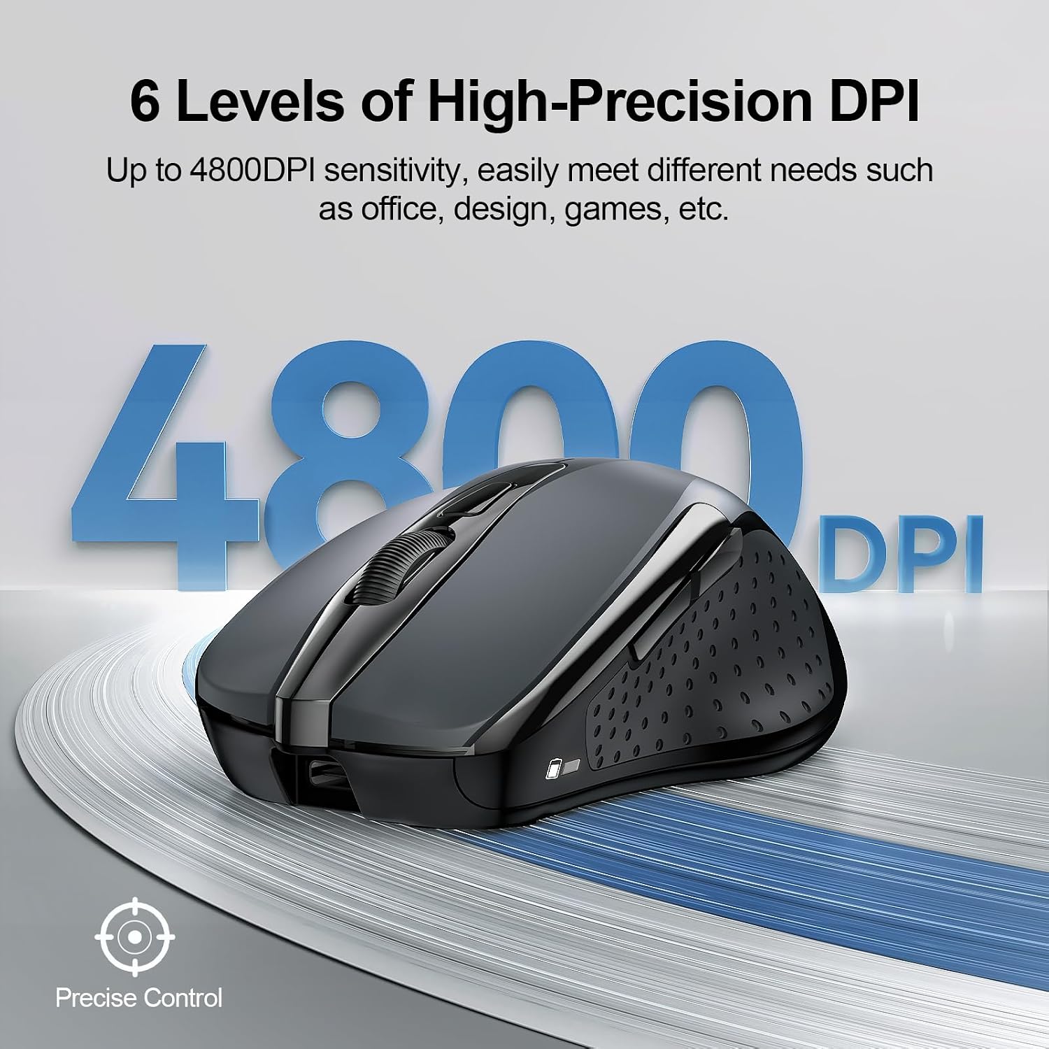 Detalle 2 de TECKNET Bluetooth Mouse 4800DPI
