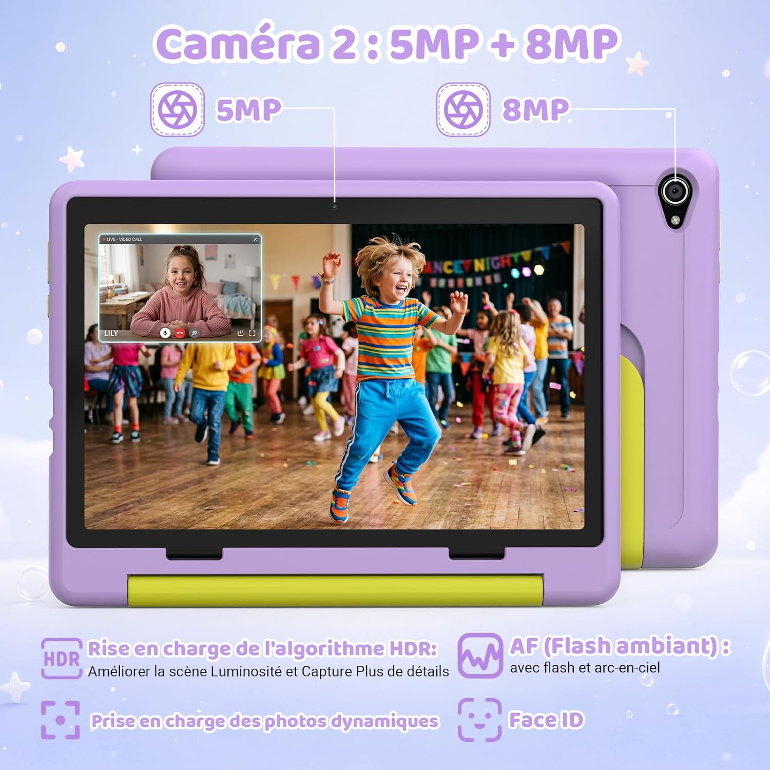 Thumbnail 5 de Laptok Android 16 Tablette Enfants 10 Pouces — mode Bureau, Écran divisé et stockage extensible jusqu’à 1To