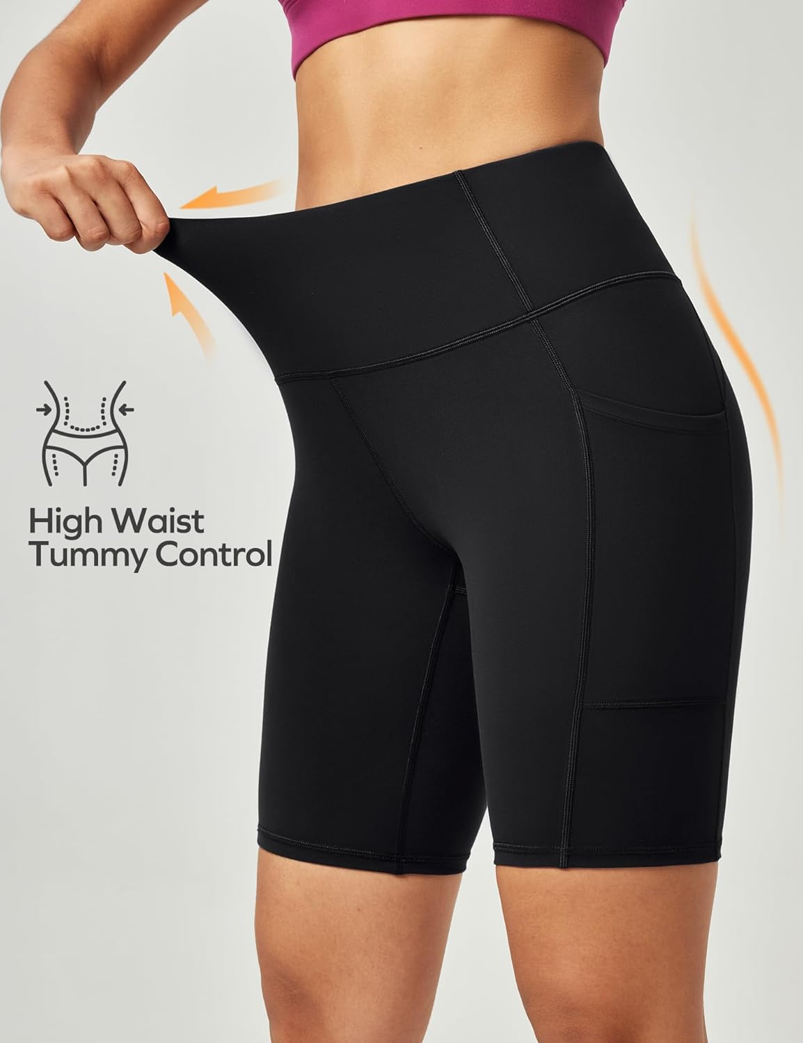 Thumbnail 1 de Ewedoos Cycling Shorts for Women with Pockets – High Waisted, Tummy Control & Anti-Chafe Workout Shorts