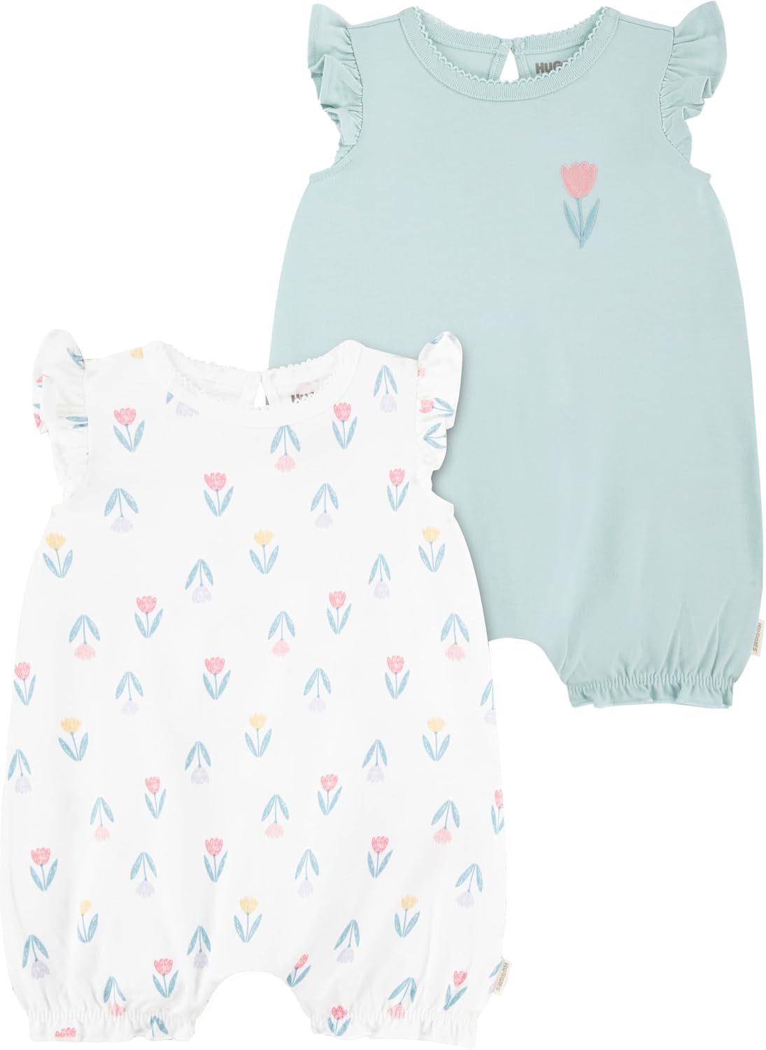 Thumbnail 6 de HUGGIES Barboteuses (Lot de 2) Rose Bébé fille – coton biologique et confort au quotidien