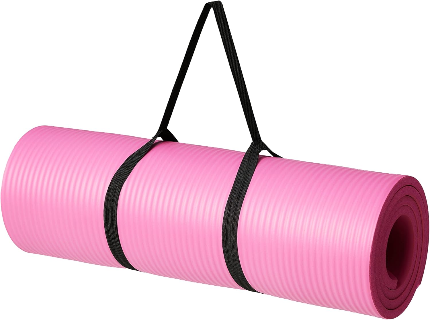 Detalle de Amazon Basics Extra Thick Exercise Yoga Mat with Carrying Strap
