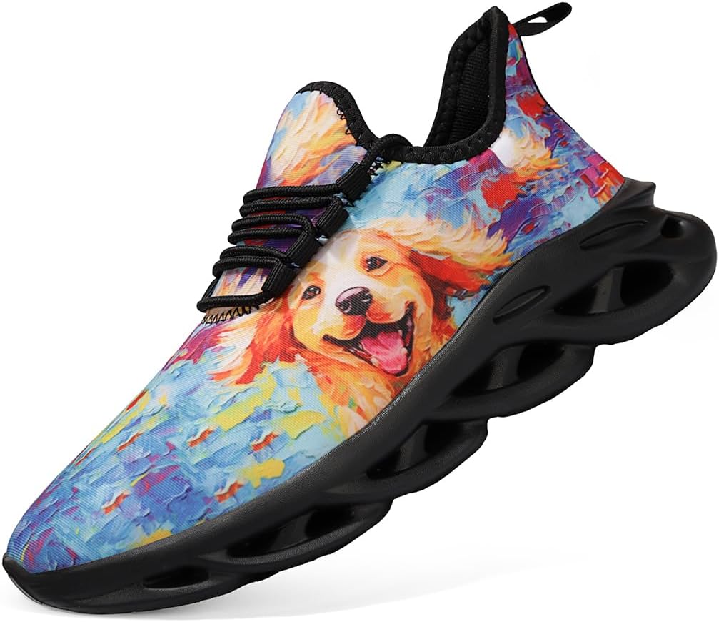 Detalle de ZDFQLGV Modische lässige Fitness Laufschuhe – Herren, leicht, atmungsaktiv und rutschfest