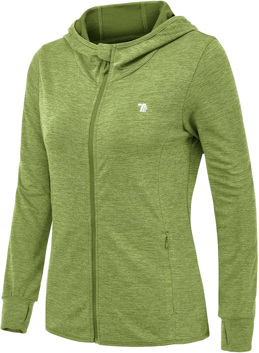 Thumbnail 6 de Rdruko Damen-Laufjacke mit Kapuze UPF50+ – Vollreißverschluss, 4 Taschen, leicht & atmungsaktiv