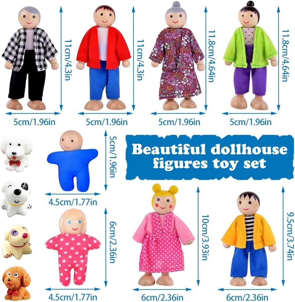 Thumbnail 6 de Riisoyu YS-8mww houten poppenhuisfiguren met beweegbare ledematen