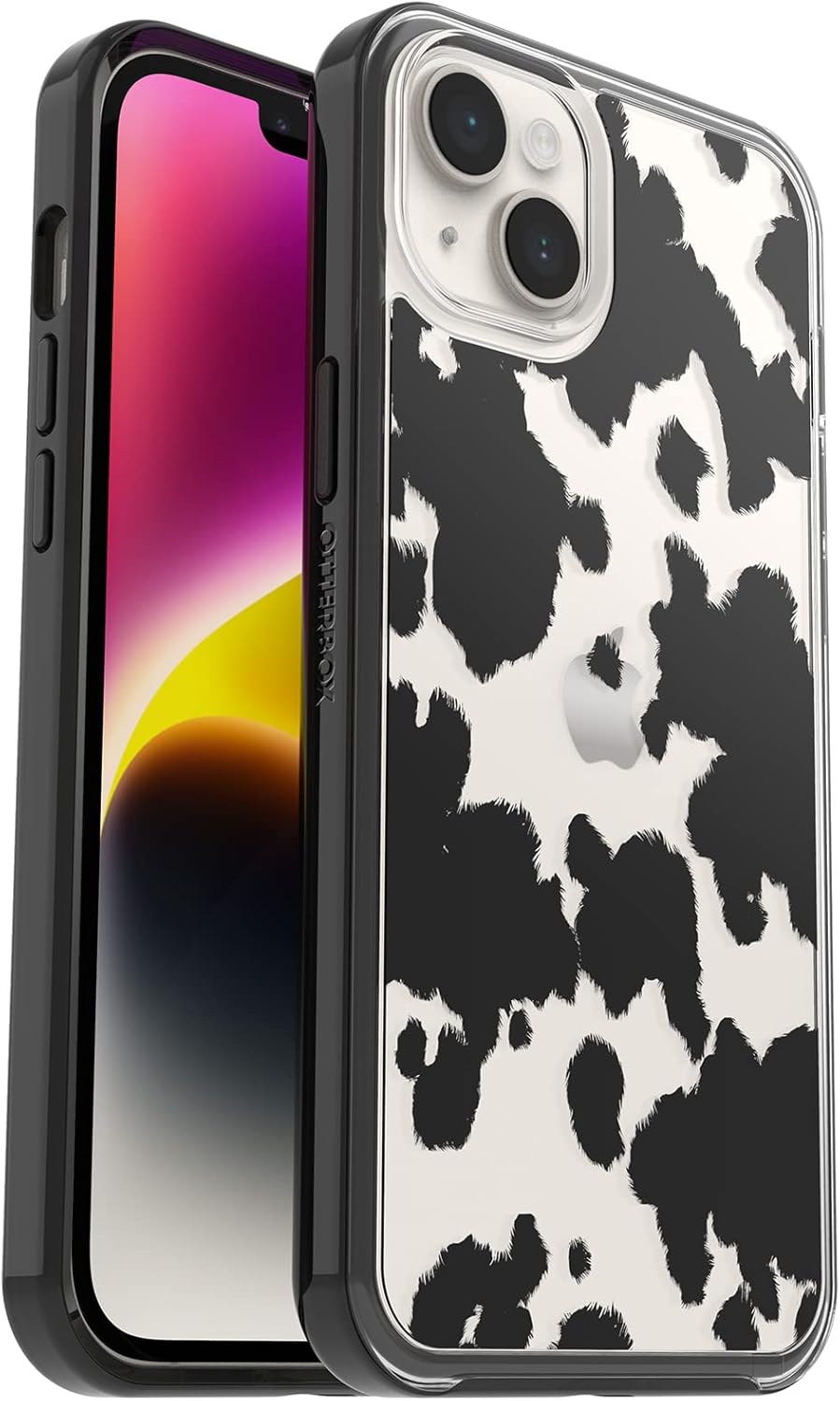 Thumbnail 6 de OtterBox Symmetry Clear per iPhone 14 Pro Max: protezione sottile con antimicrobica, 3x MIL-STD 810G e design Cow Print