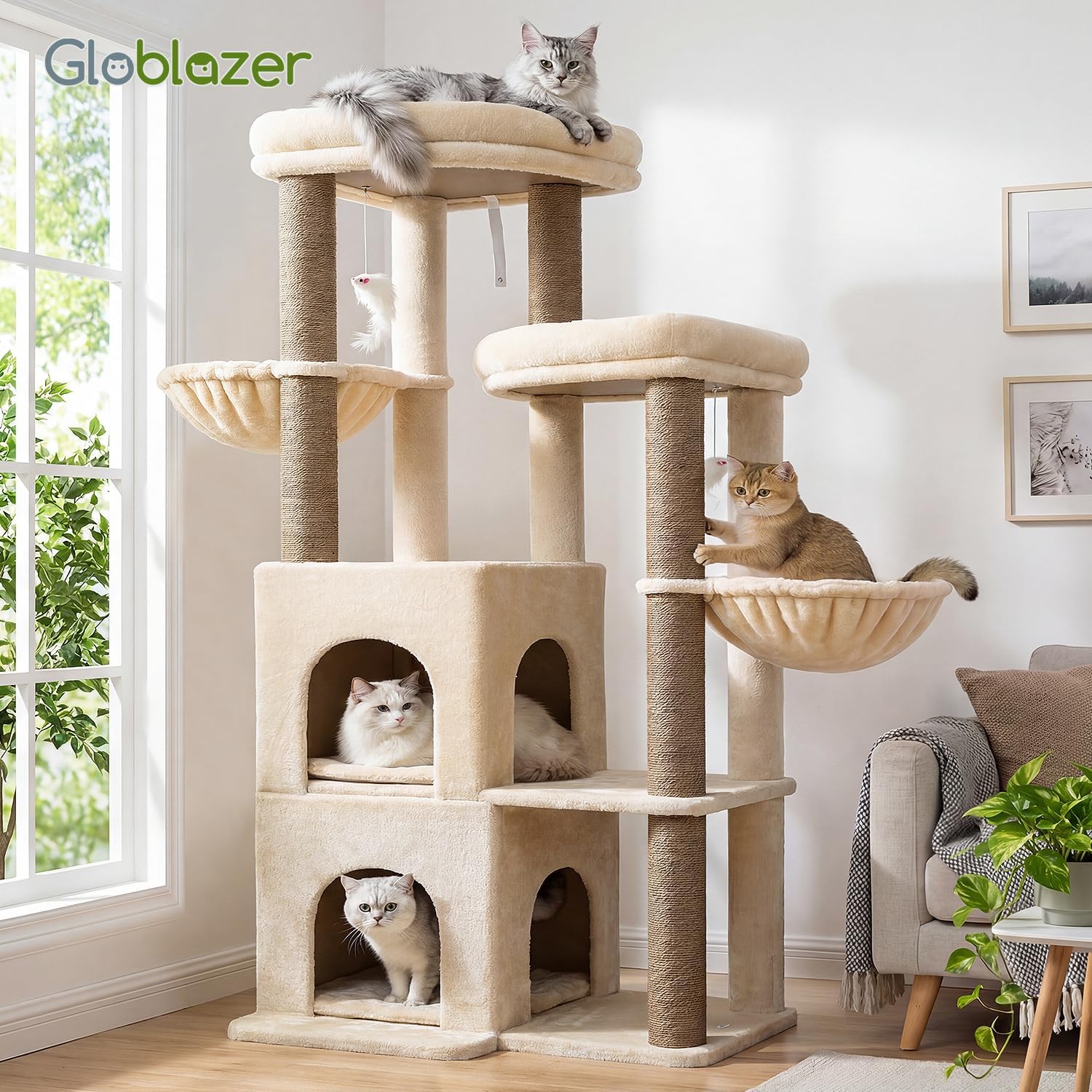 Thumbnail 6 de Globlazer Cat Tree, 63-Inch