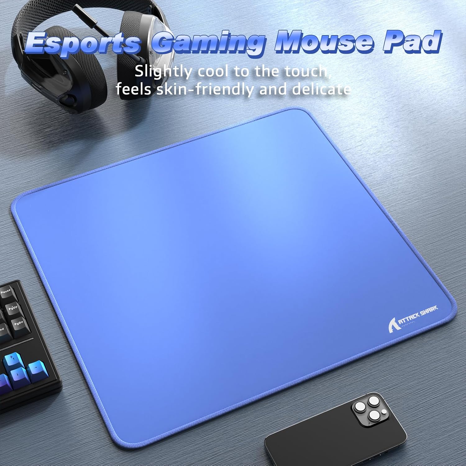 Detalle de ATTACK SHARK CM02 gaming mouse pad 450x400mm