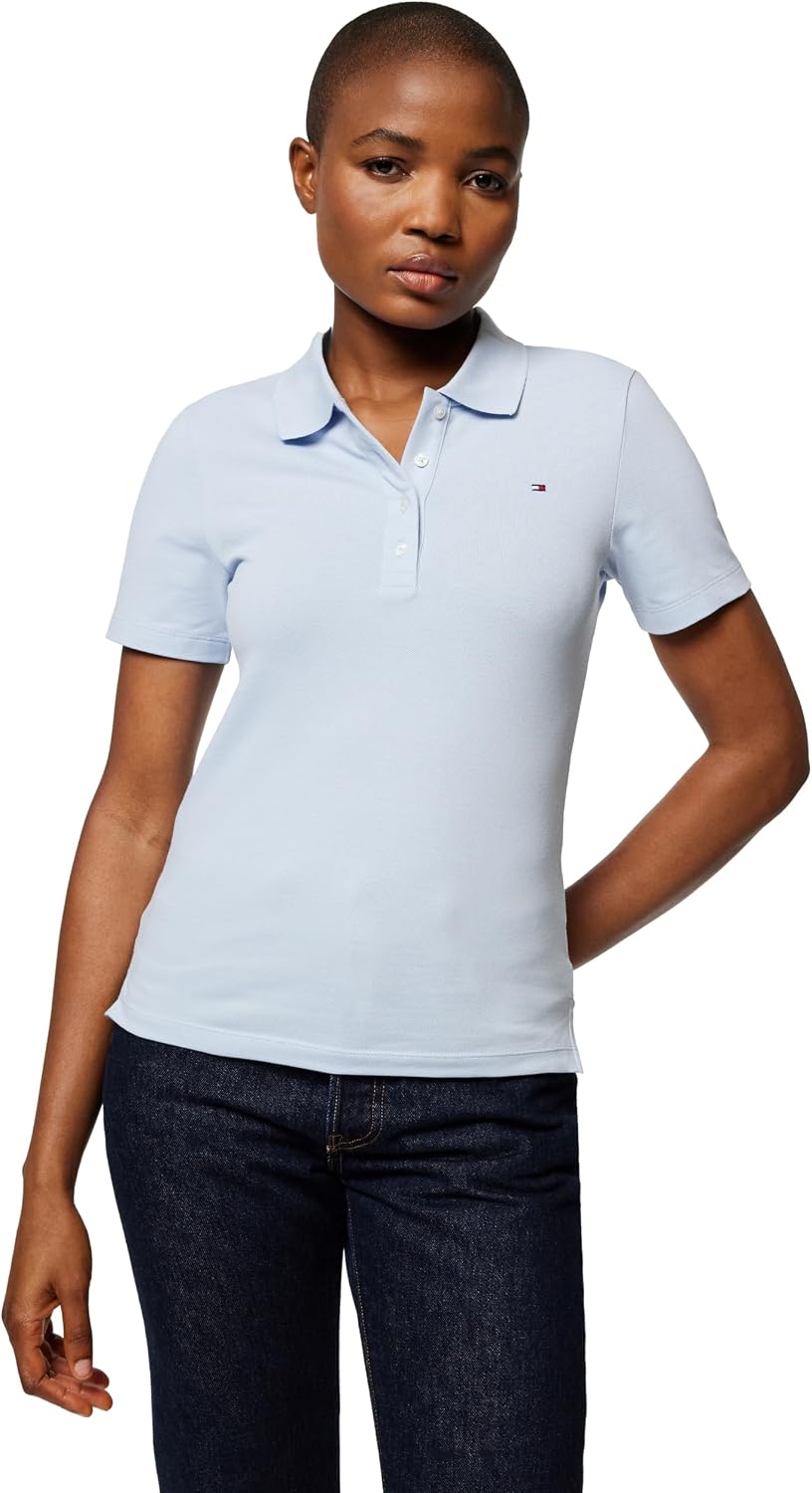 Thumbnail 6 de Tommy Hilfiger Women’s S/S Polo en coton piqué extensible (Collection 1985)