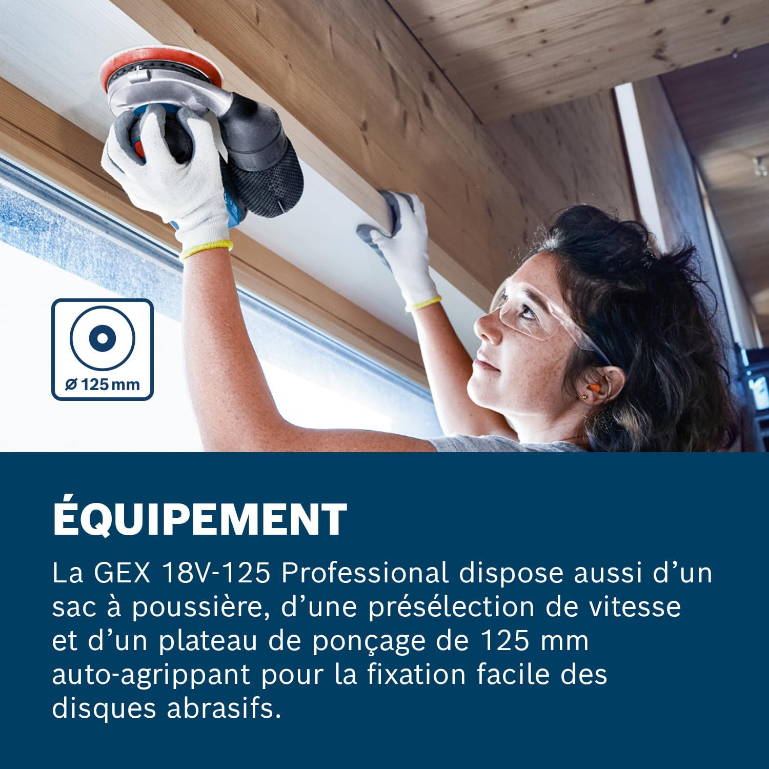 Thumbnail 4 de Bosch Professional GEX 18V-125 ponceuse 125 mm 🛠