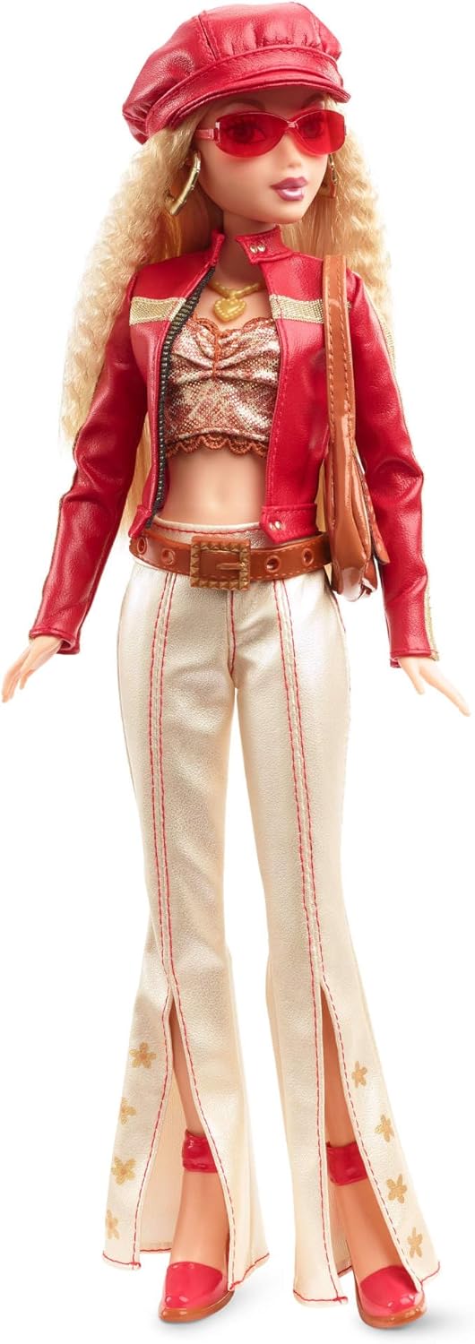 Thumbnail 1 de Barbie Signature My Scene – bambola da collezione anni 2000 con abito rosso, giacca in finta pelle e accessori