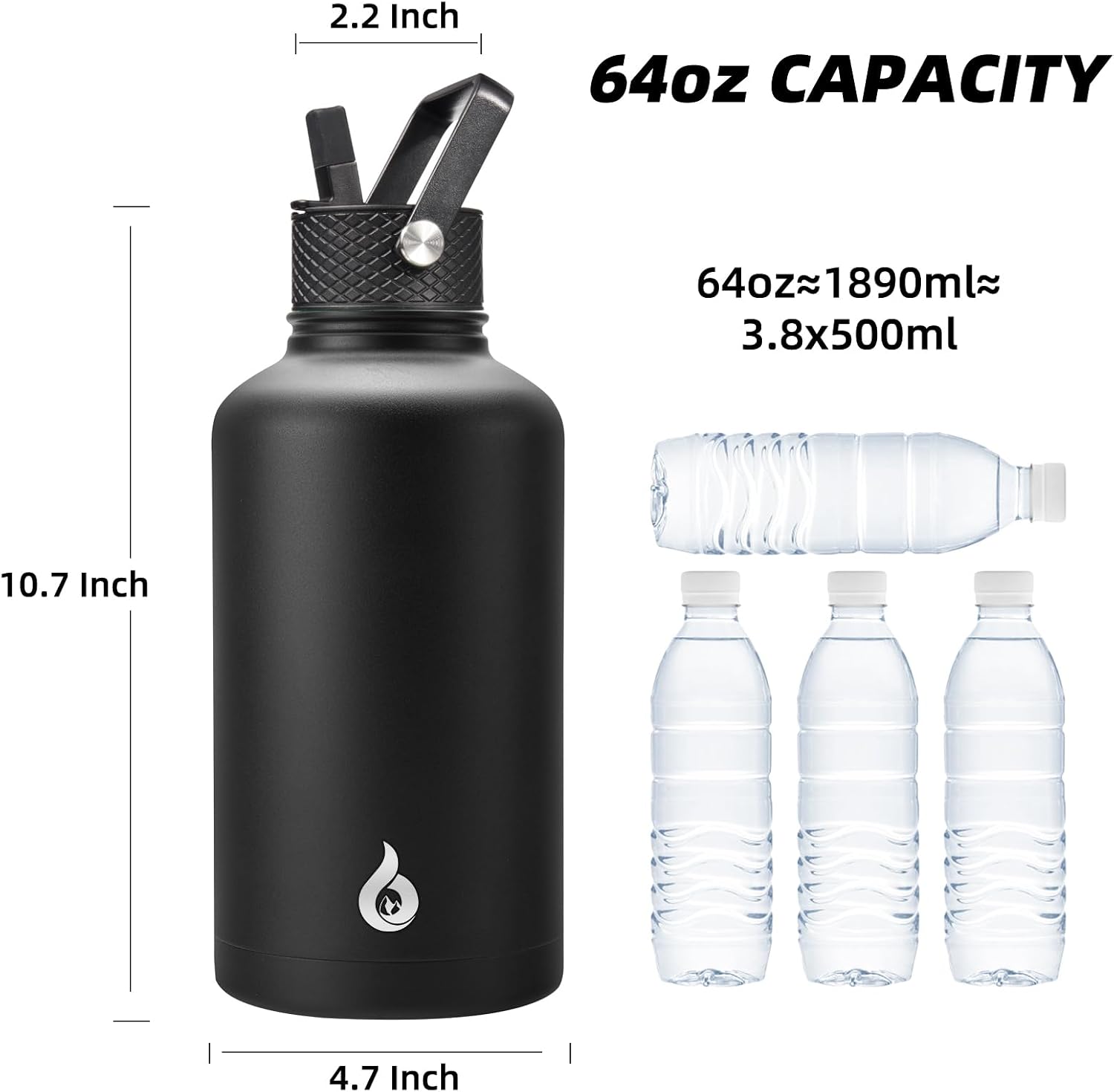 Thumbnail 3 de BJPKPK 64oz Insulated Water Bottle 💧