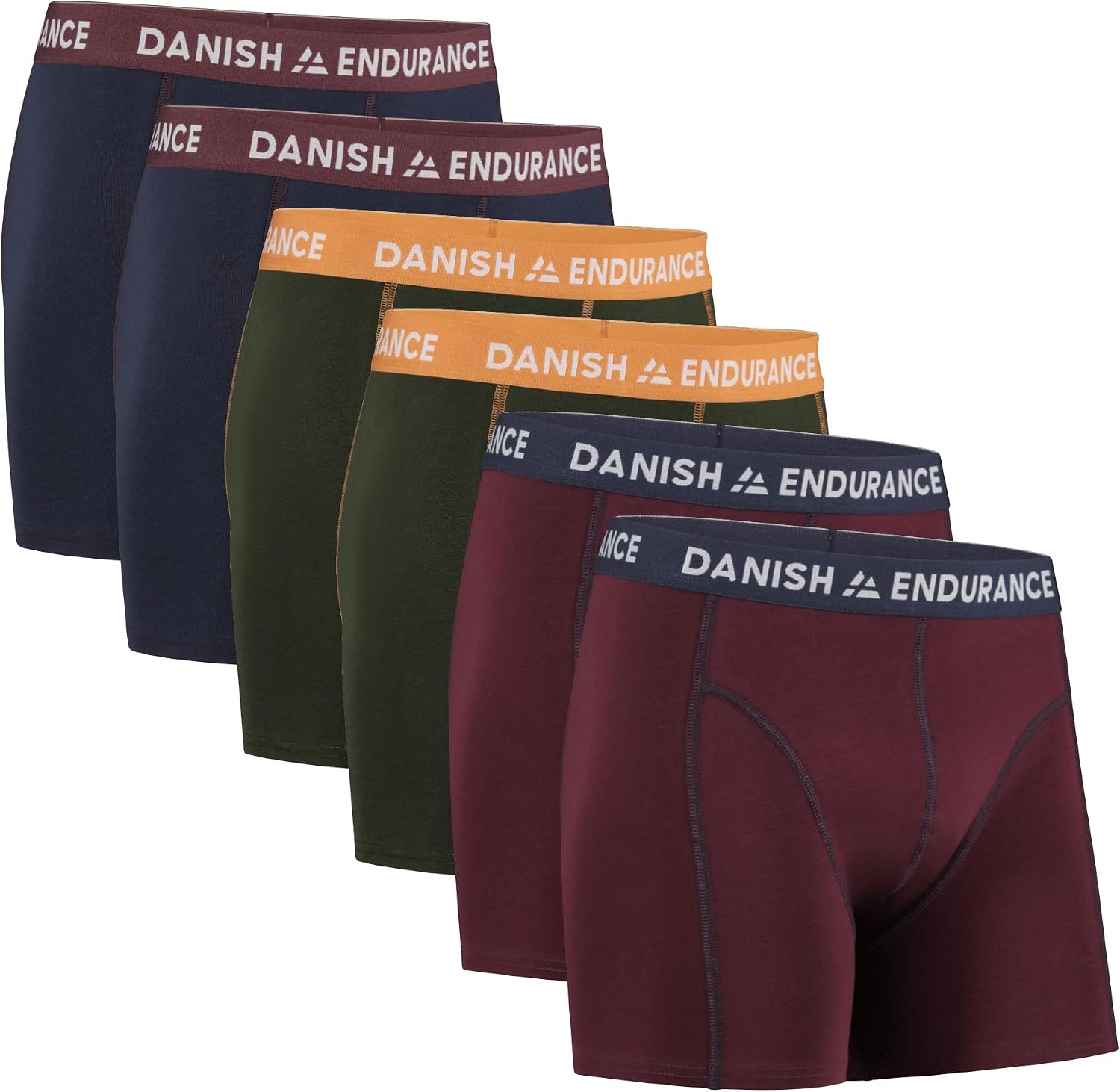 Detalle de DANISH ENDURANCE Boxer uomo cotone elasticizzato 6 paia 🩲