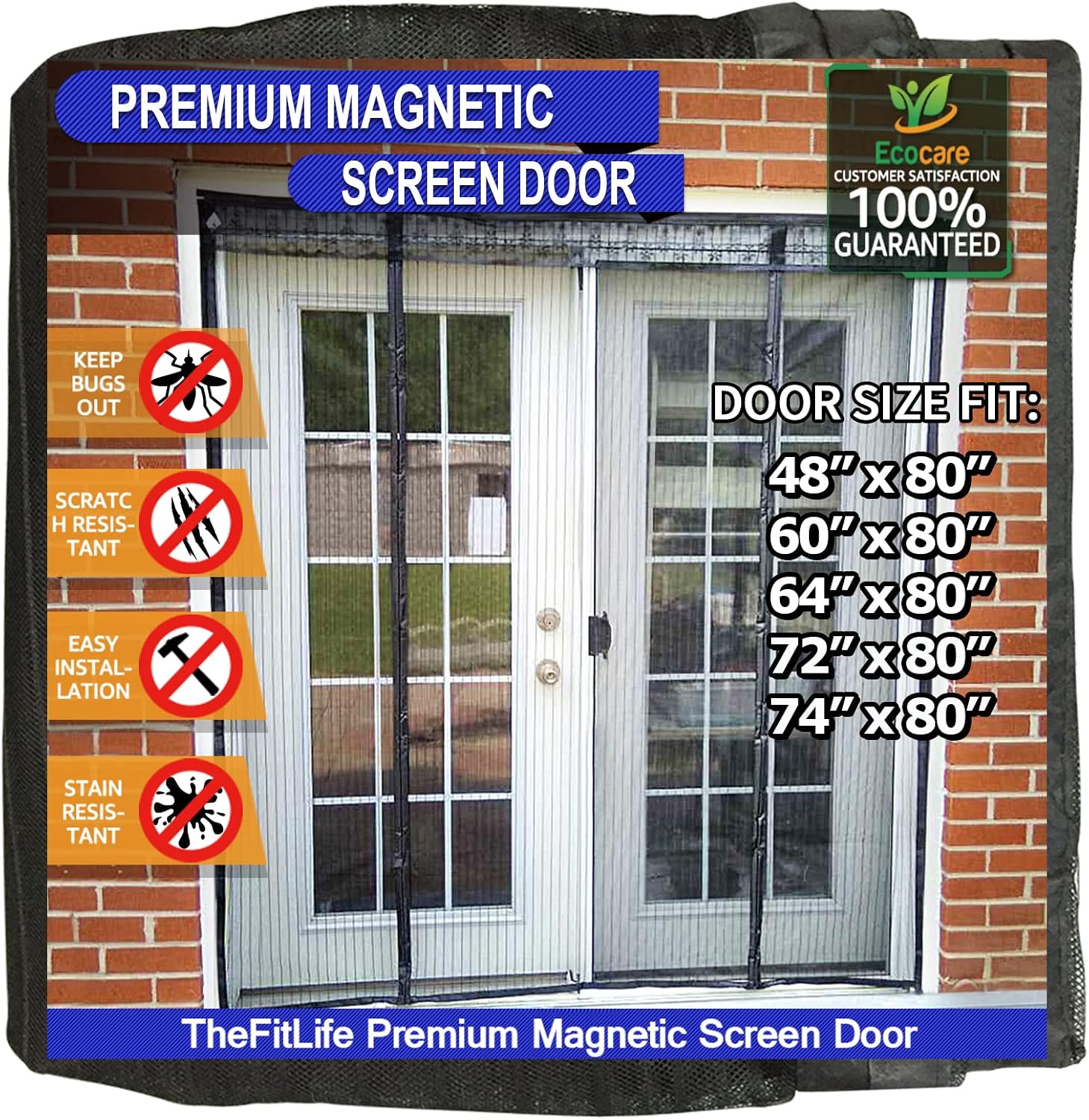 Thumbnail 4 de TheFitLife Double Door Magnetic Fly Screen review: practical, large-entrance mesh with strong magnets