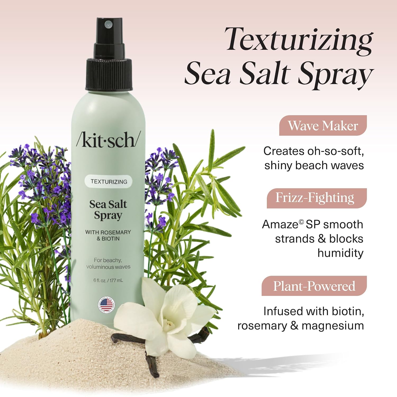 Thumbnail 3 de Kitsch Sea Salt Spray 177 mL for beachy waves