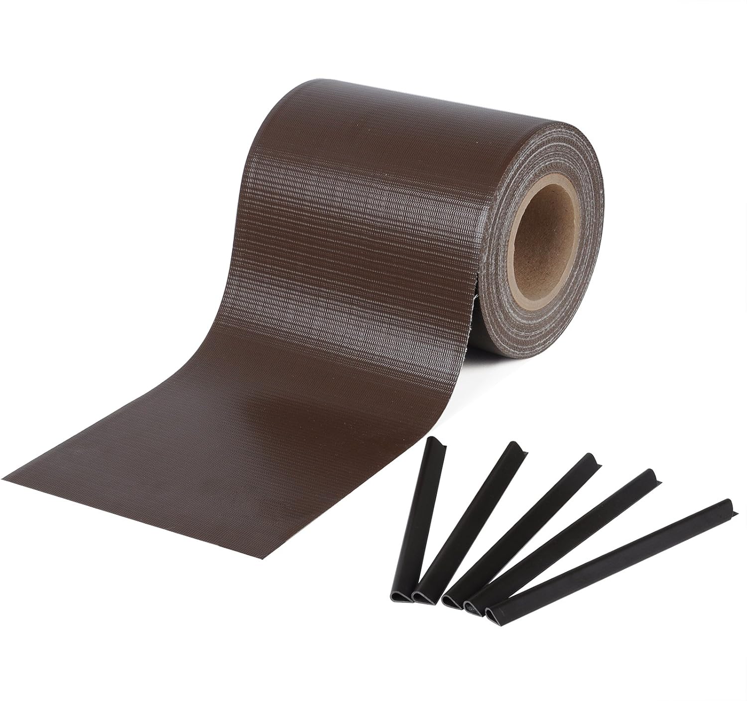 Thumbnail 3 de WOLTU Frangivista in PVC per recinzioni e balconi, 19 cm x 35 m con 25 clip, marrone