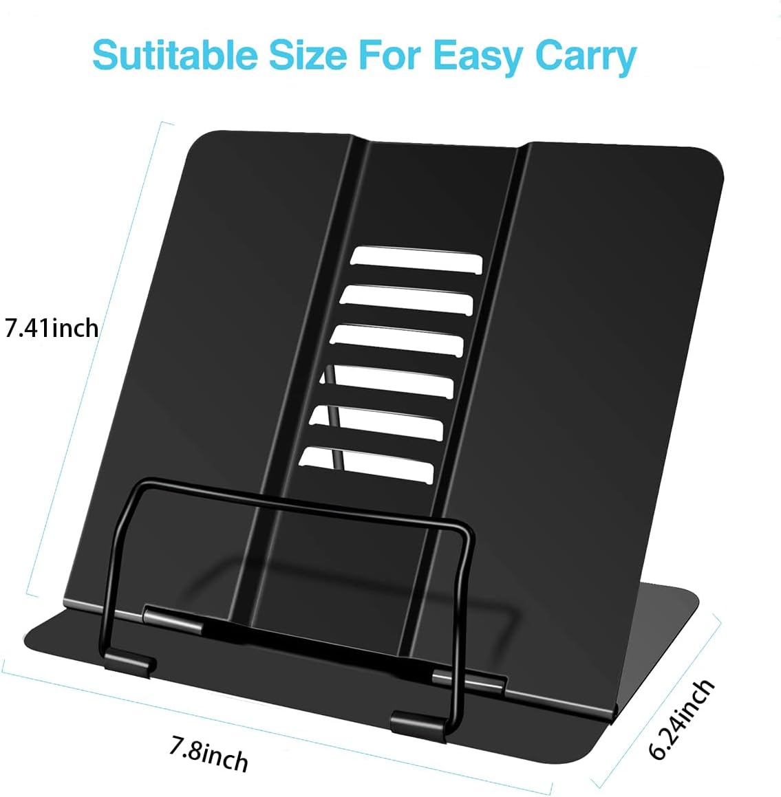 Thumbnail 3 de Adjustable Metal Book Stand 20×16×19cm 📚