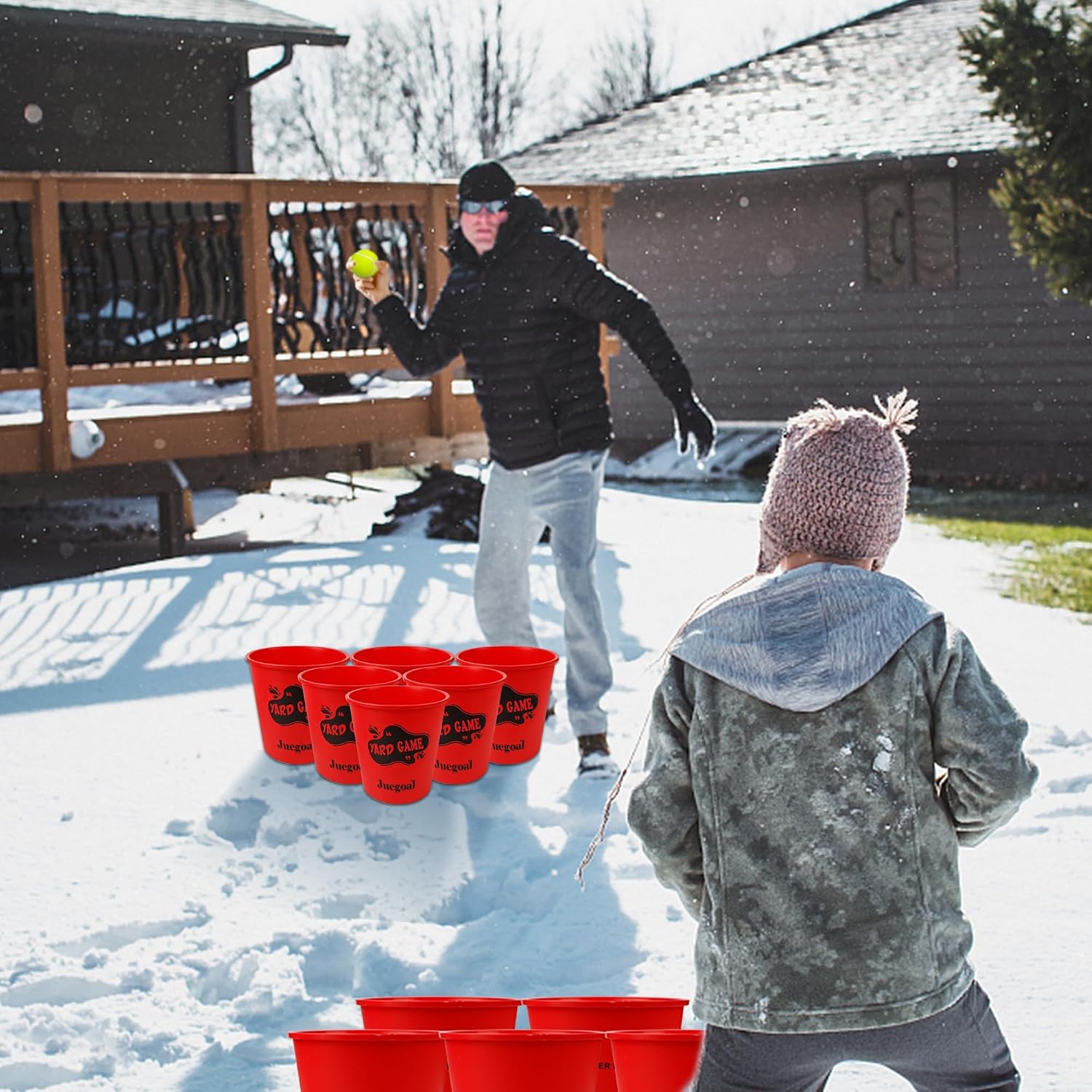 Detalle de Juegoal Outdoor Giant Yard Pong Game Set