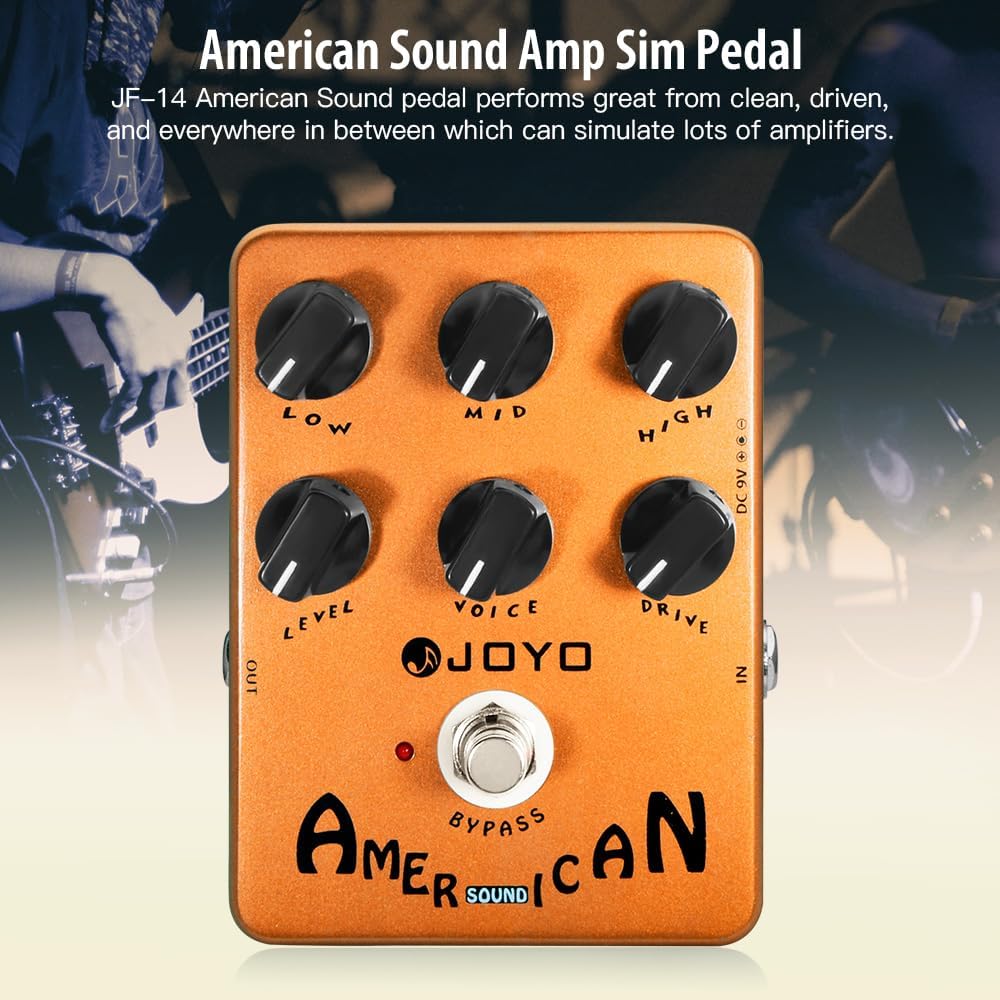 Detalle 2 de JOYO JF-14 American Sound Guitar Pedal with Cab Simulation and 6 Controls