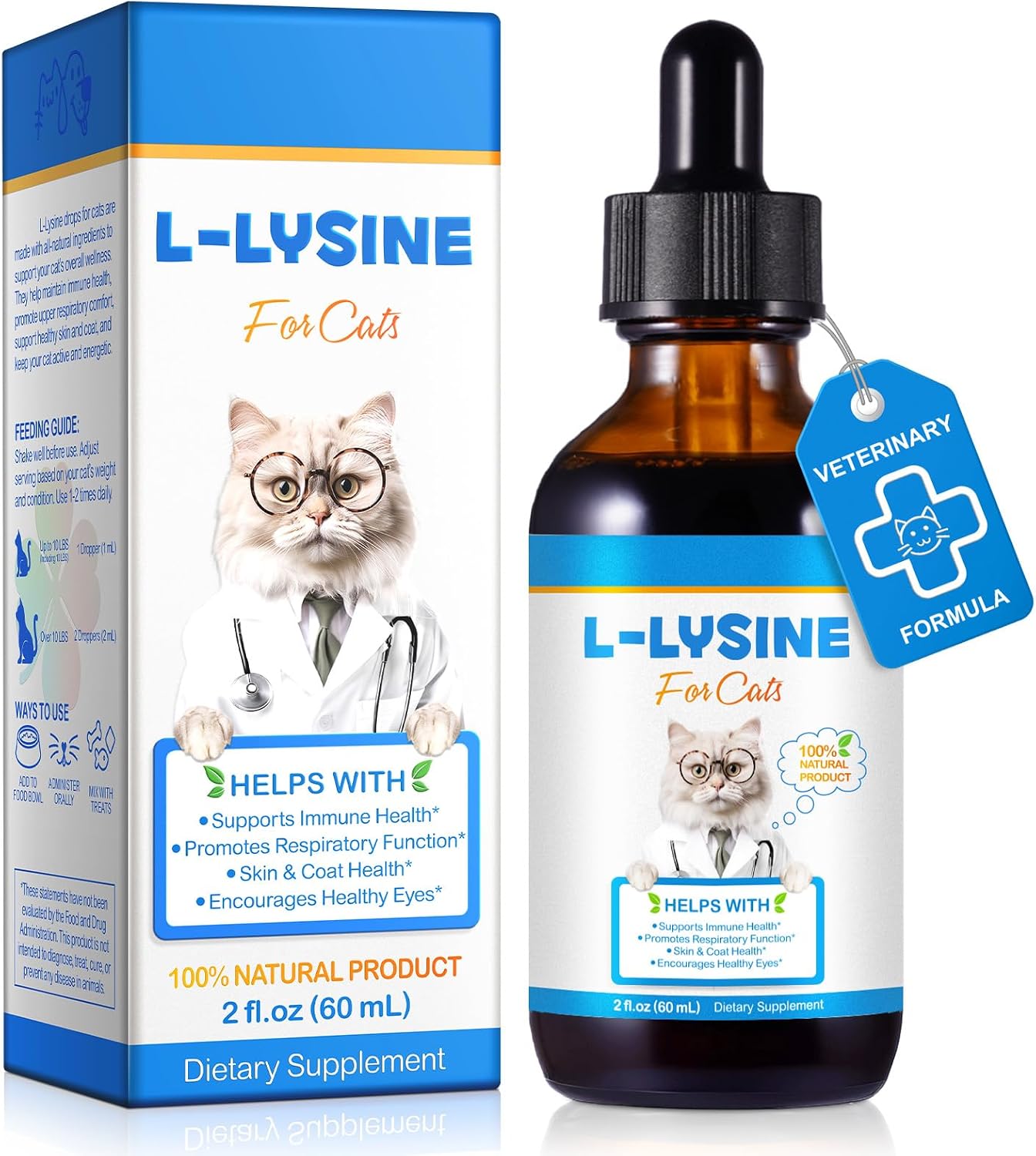 Detalle de L-lysin Katze Tropfen für Immunsystem 60 ml