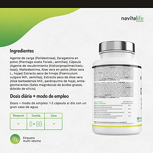 Detalle 2 de Navitalife Supplements Detox adelgazante potente (Aloe vera e Hinojo) en cápsulas