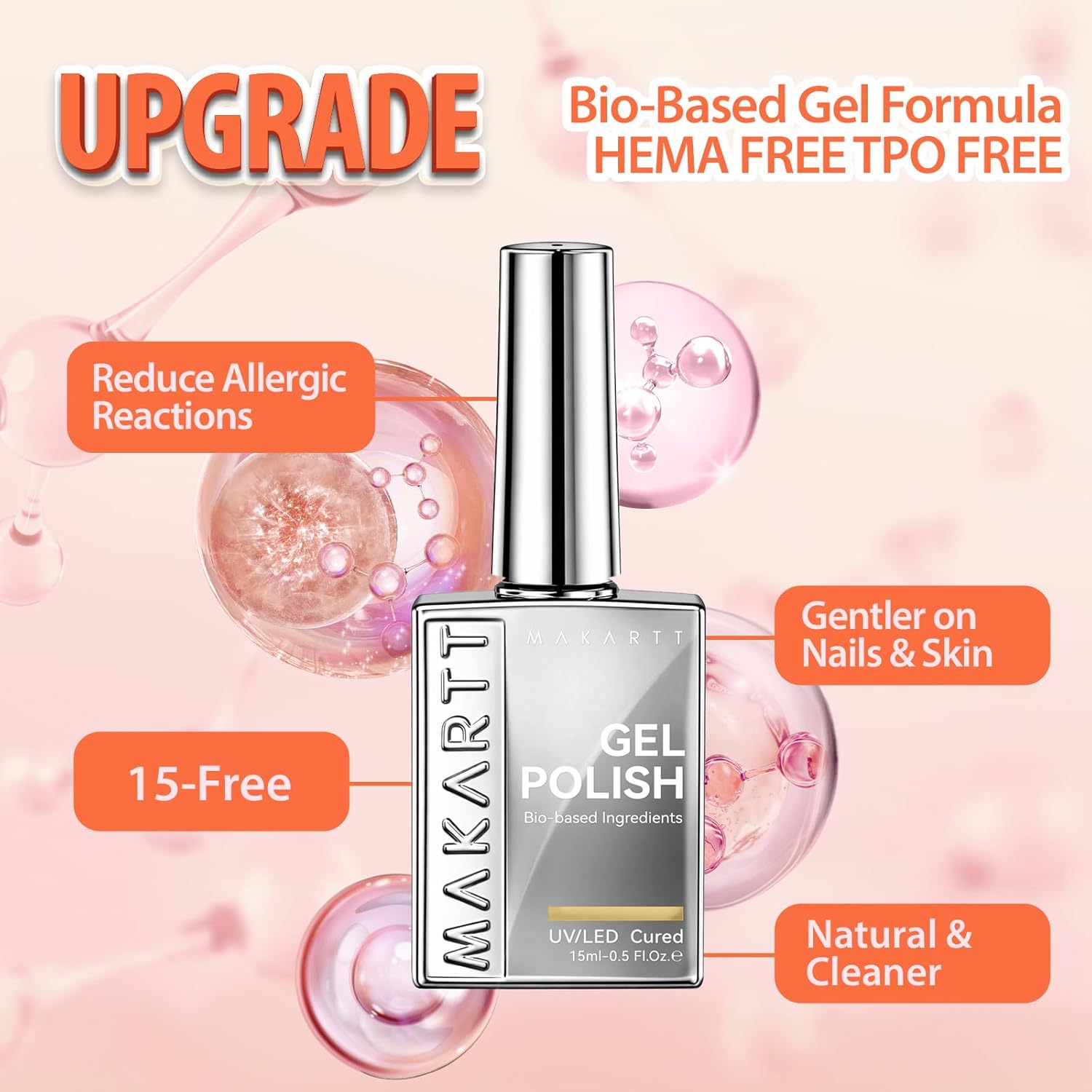 Thumbnail 6 de Makartt Vernis semi permanent UV/LED – gel longue tenue en couleur pigmentée