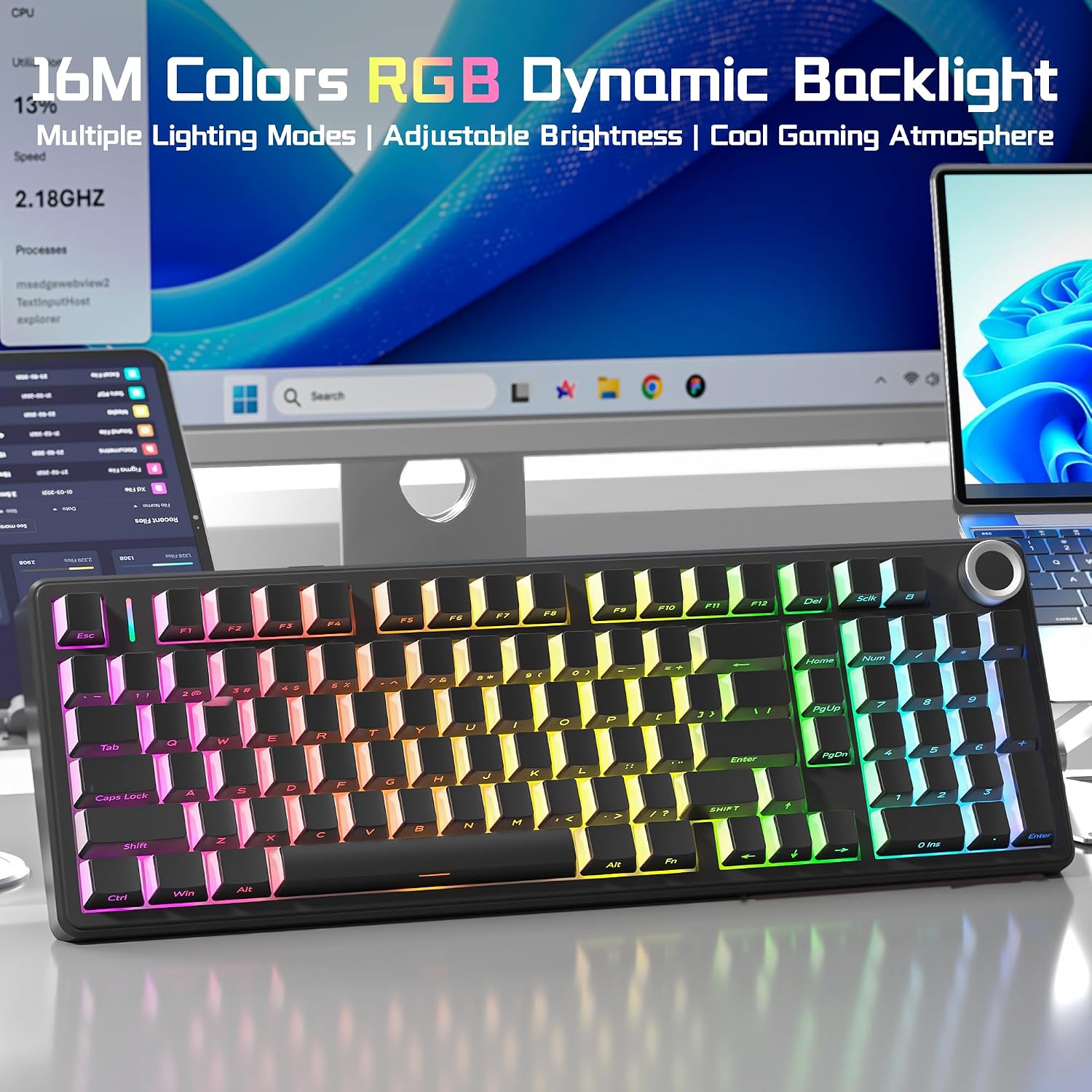 Detalle de AULA Wireless Mechanical Keyboard F99 Pro