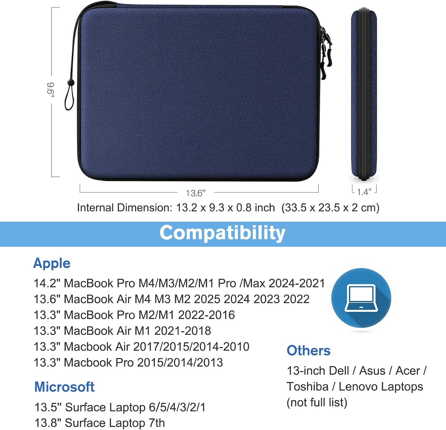Thumbnail 4 de FINPAC Hard Shell Laptop Sleeve 33.5 x 23.5 cm