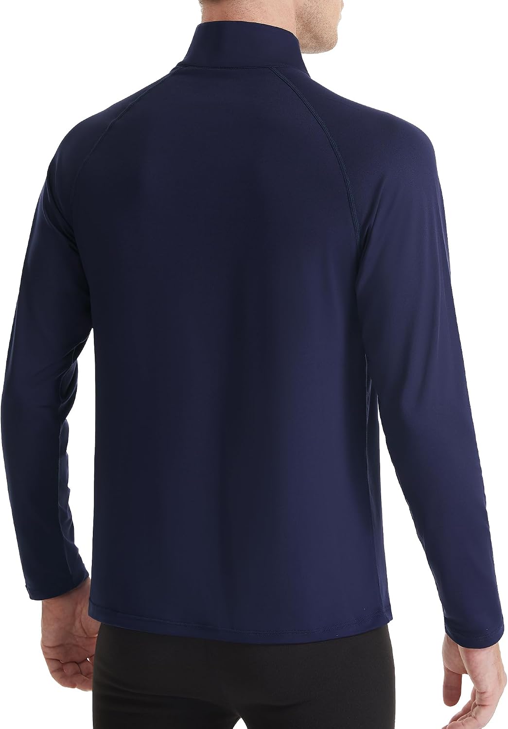 Detalle de Runhit Men's Quarter-Zip Fleece Pullover