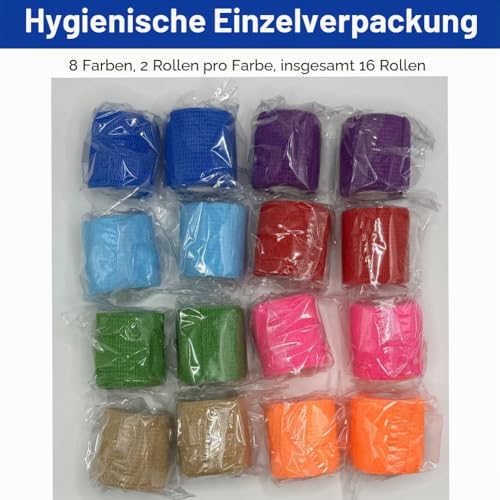 Thumbnail 7 de Selbstklebender Verband 16 Rollen 5 cm – Clooflar kohäsive Bandagen