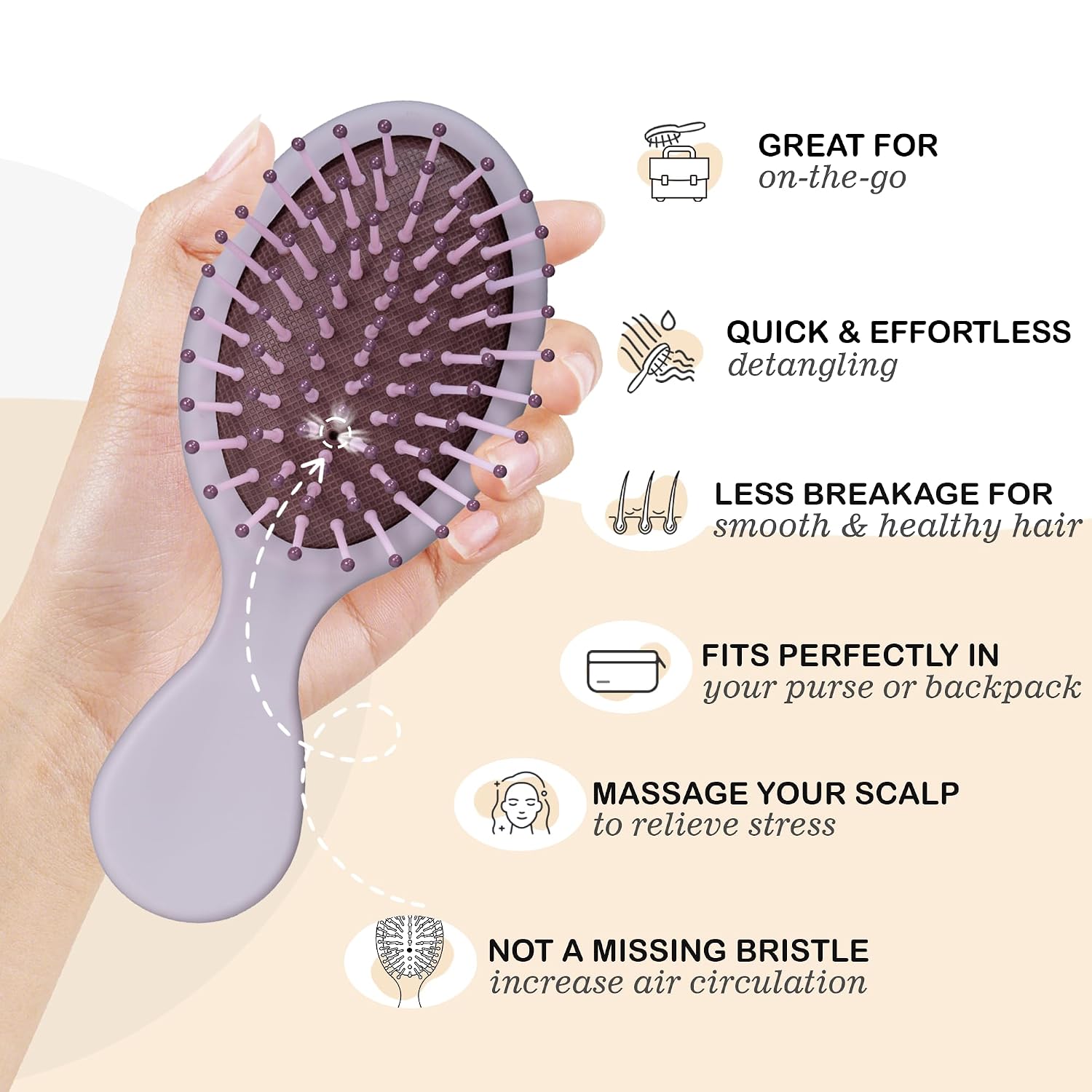 Thumbnail 2 de Bituemly Mini Hairbrush 10-Piece Set