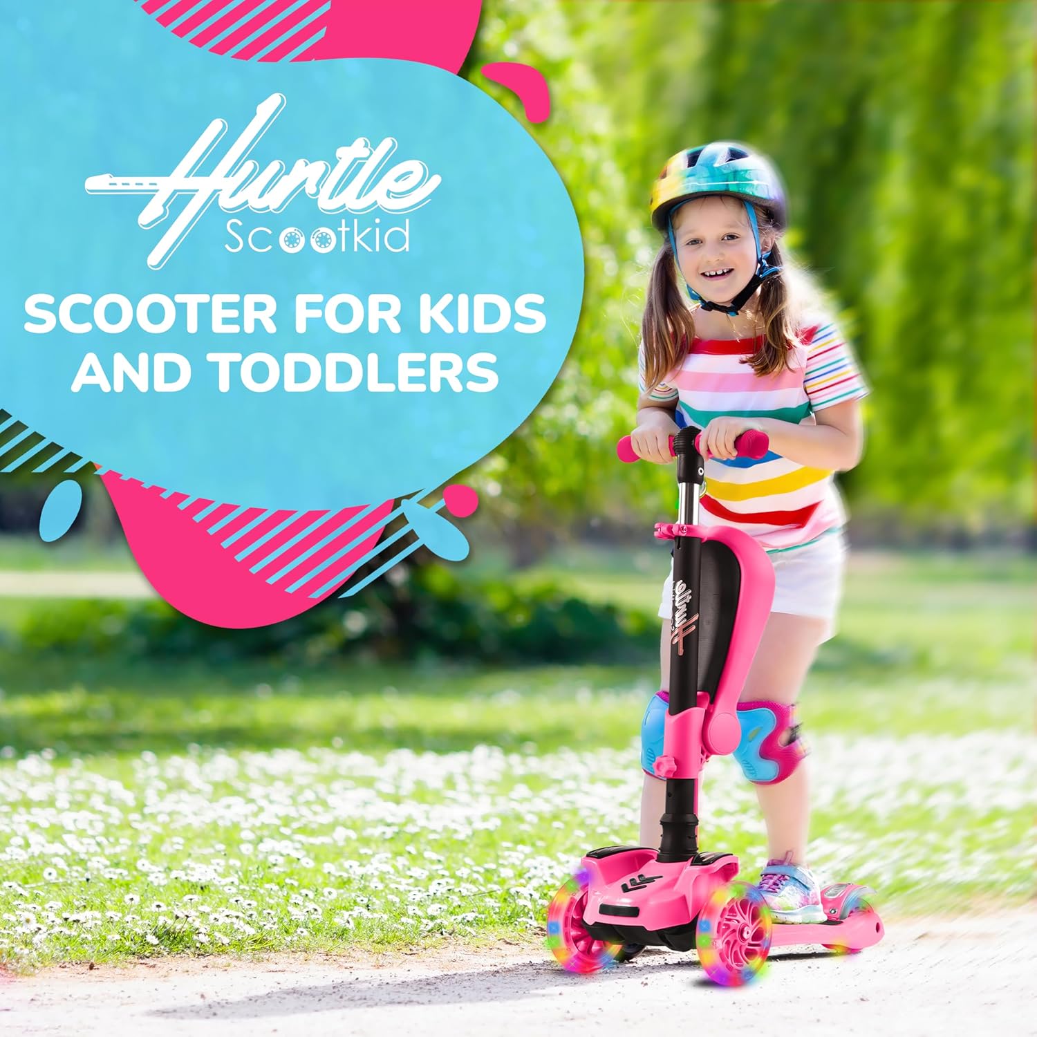 Detalle 1 de Hurtle 3-Wheeled Scooter Ages 1-14 🛴