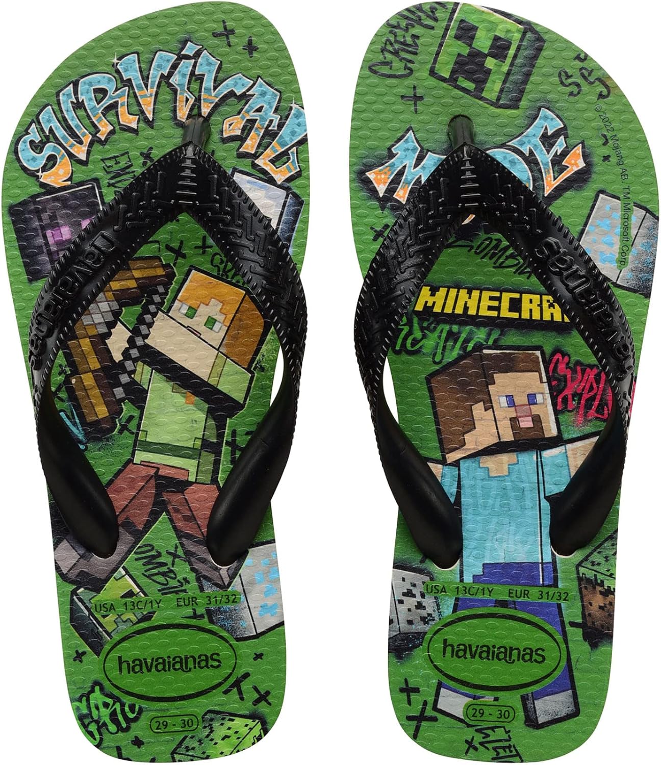 Thumbnail 6 de Havaianas Kids Minecraft Jungen FlipFlop
