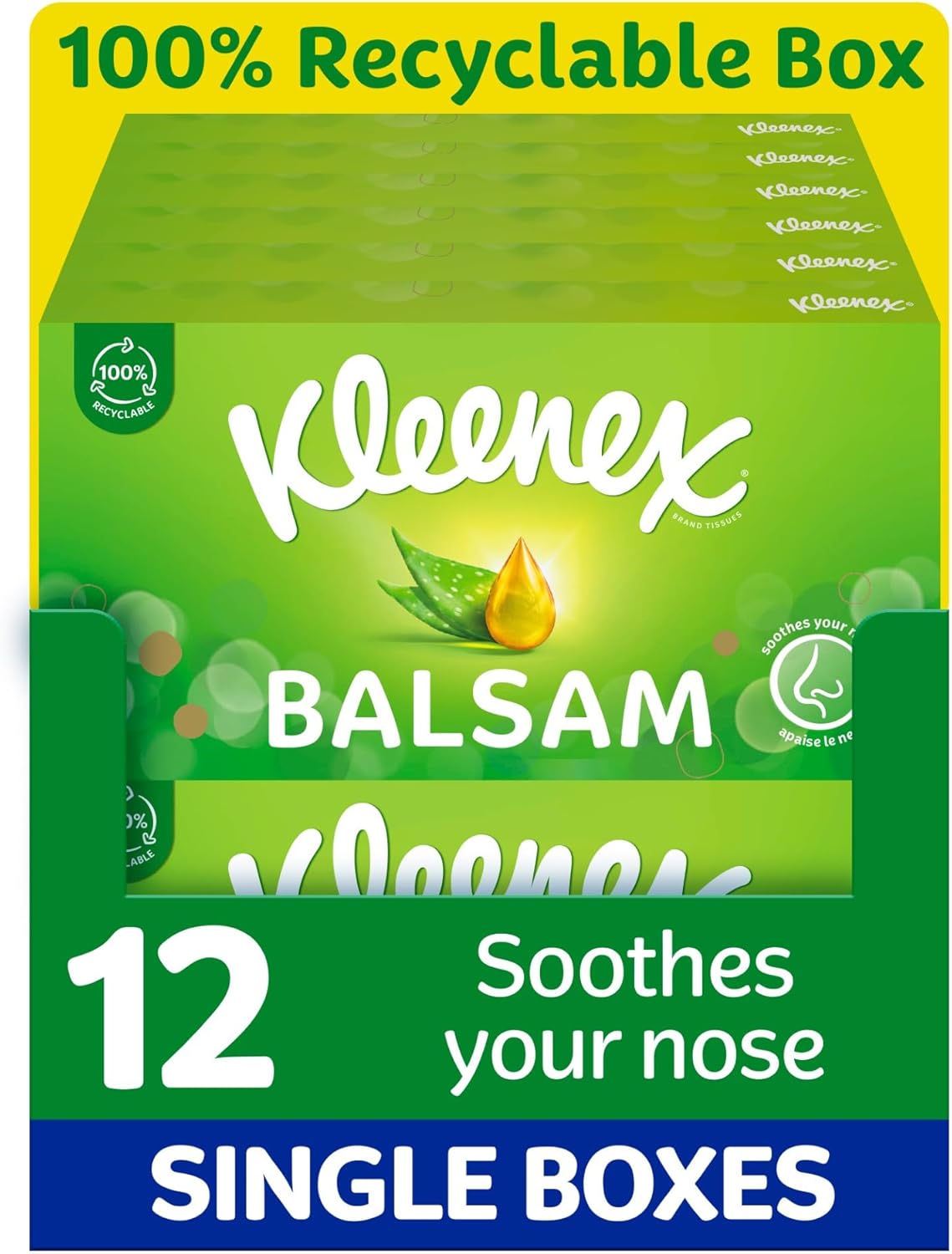 Detalle de Kleenex Balsam Pack of 12 facial tissues