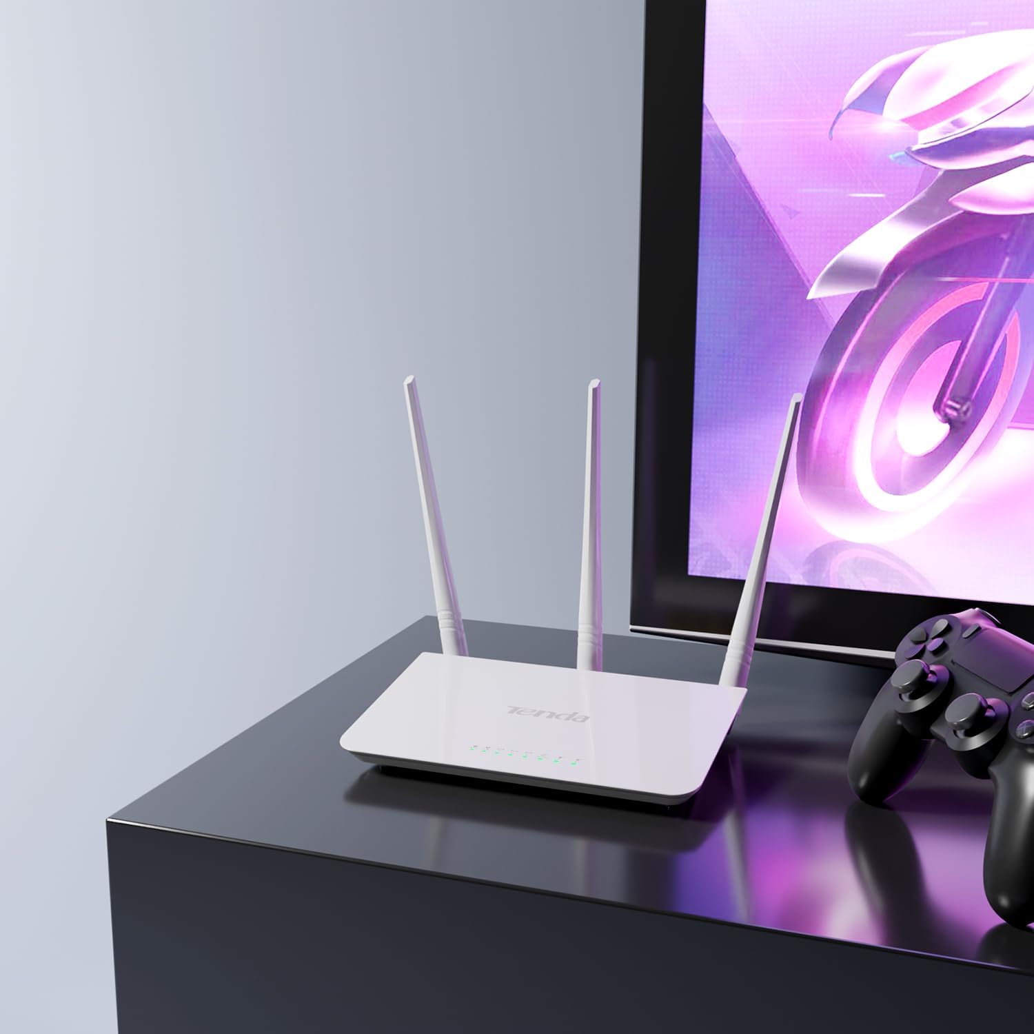 Thumbnail 1 de Tenda F3 White Wireless Router (300 Mbps) with 3 External Antennas