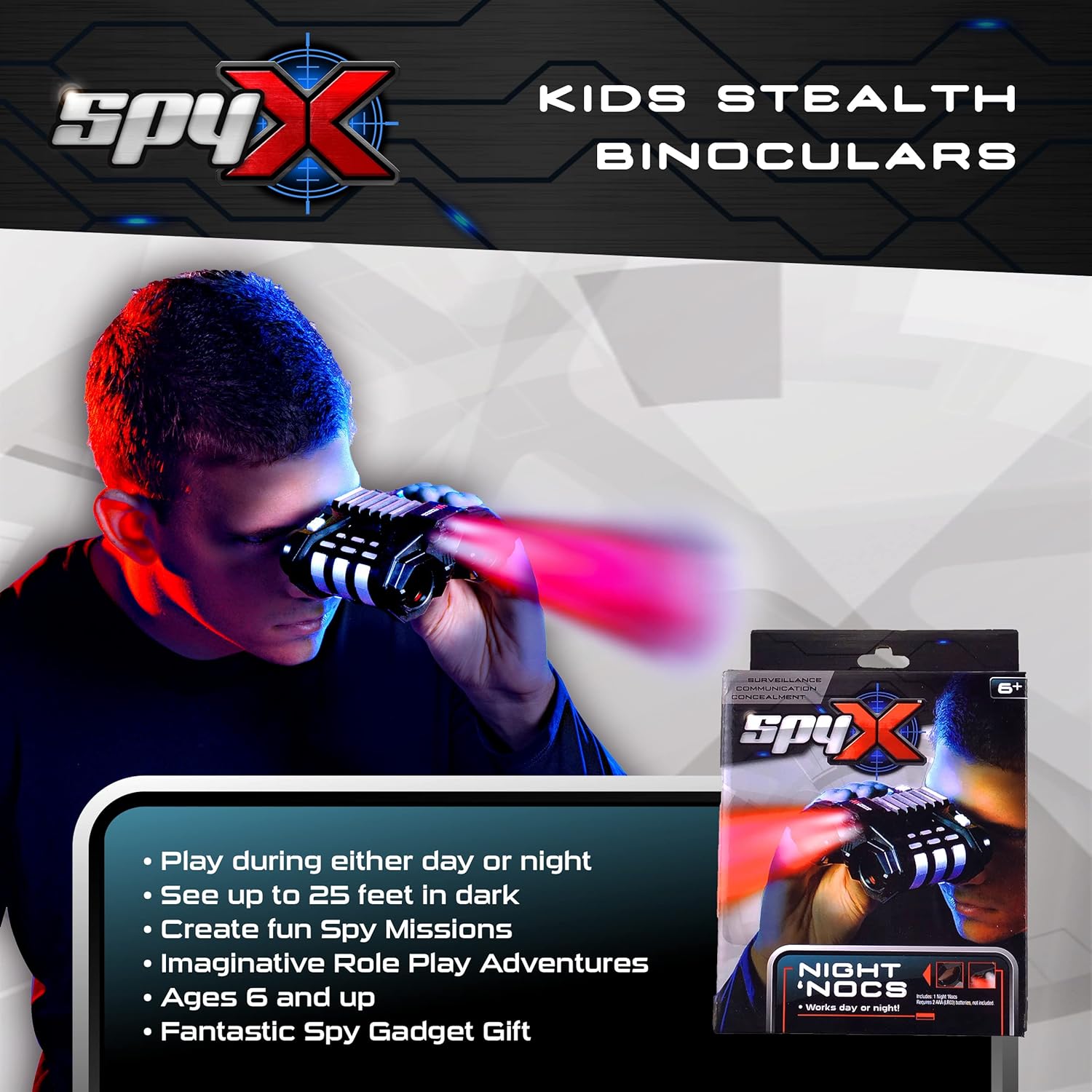 Detalle 2 de SpyX Night Nocs Binoculars for Kids