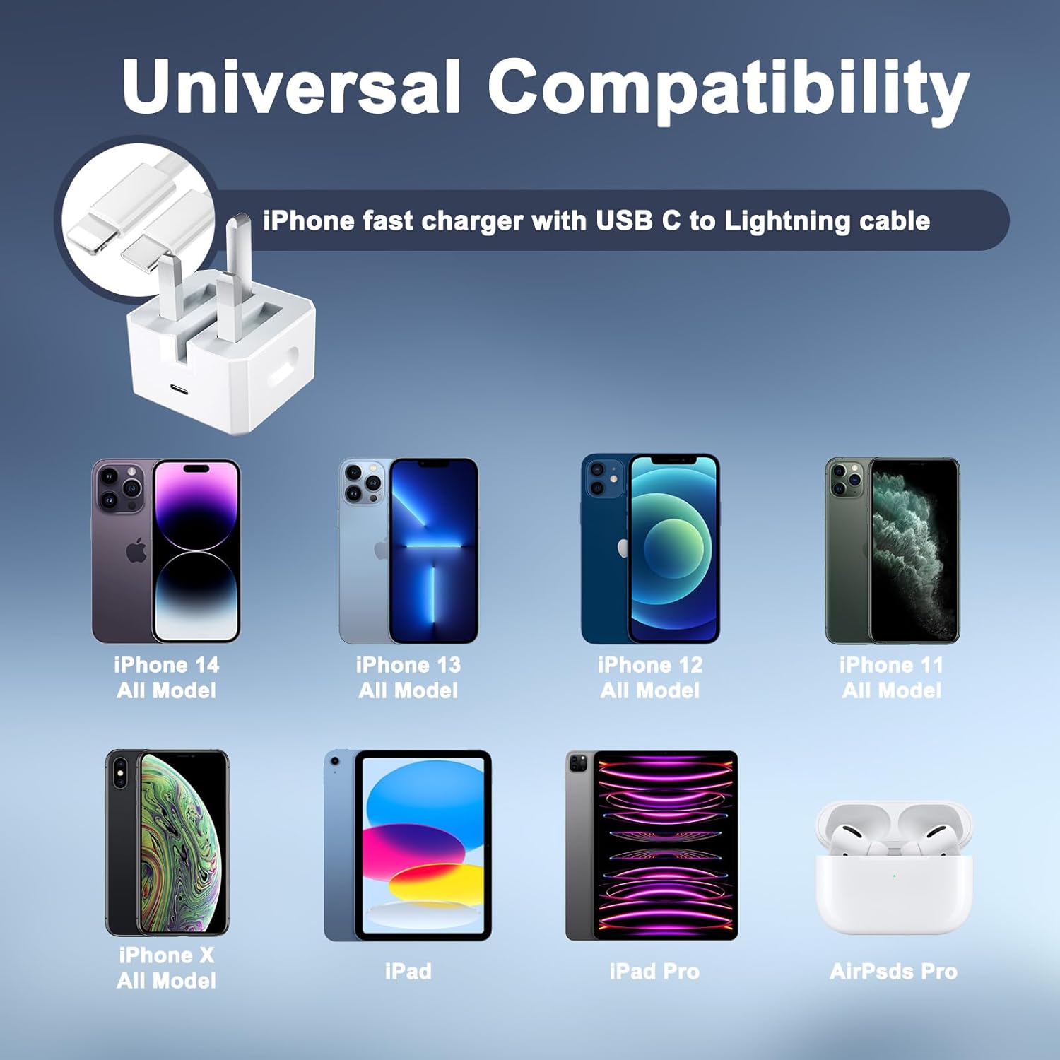 Thumbnail 6 de Charger for iPhone 20W USB-C Fast Charger with USB-C Cable – Efficient Power on the Move