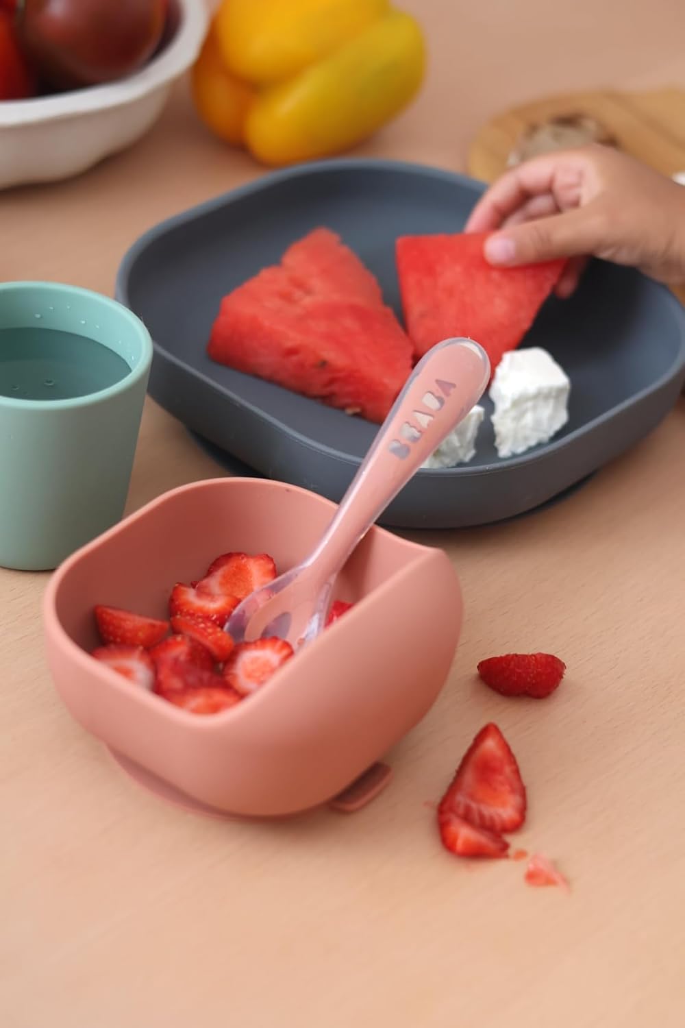 Thumbnail 6 de Béaba Set Vaisselle Silicone – 4 pièces (Assiette, Bol, Verre, Cuillère) avec ventouse