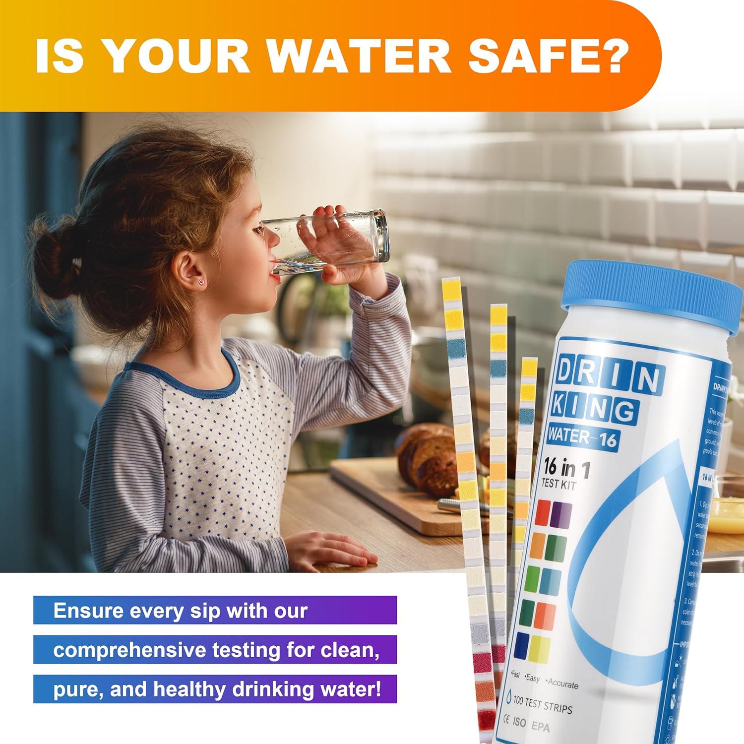 Detalle 2 de AAwipes K03-100 strisce test acqua 17 in 1