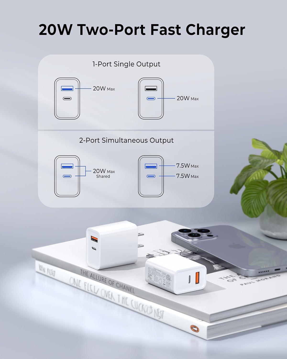 Thumbnail 6 de 3 Pack 20W USB-C Wall Charger ⚡